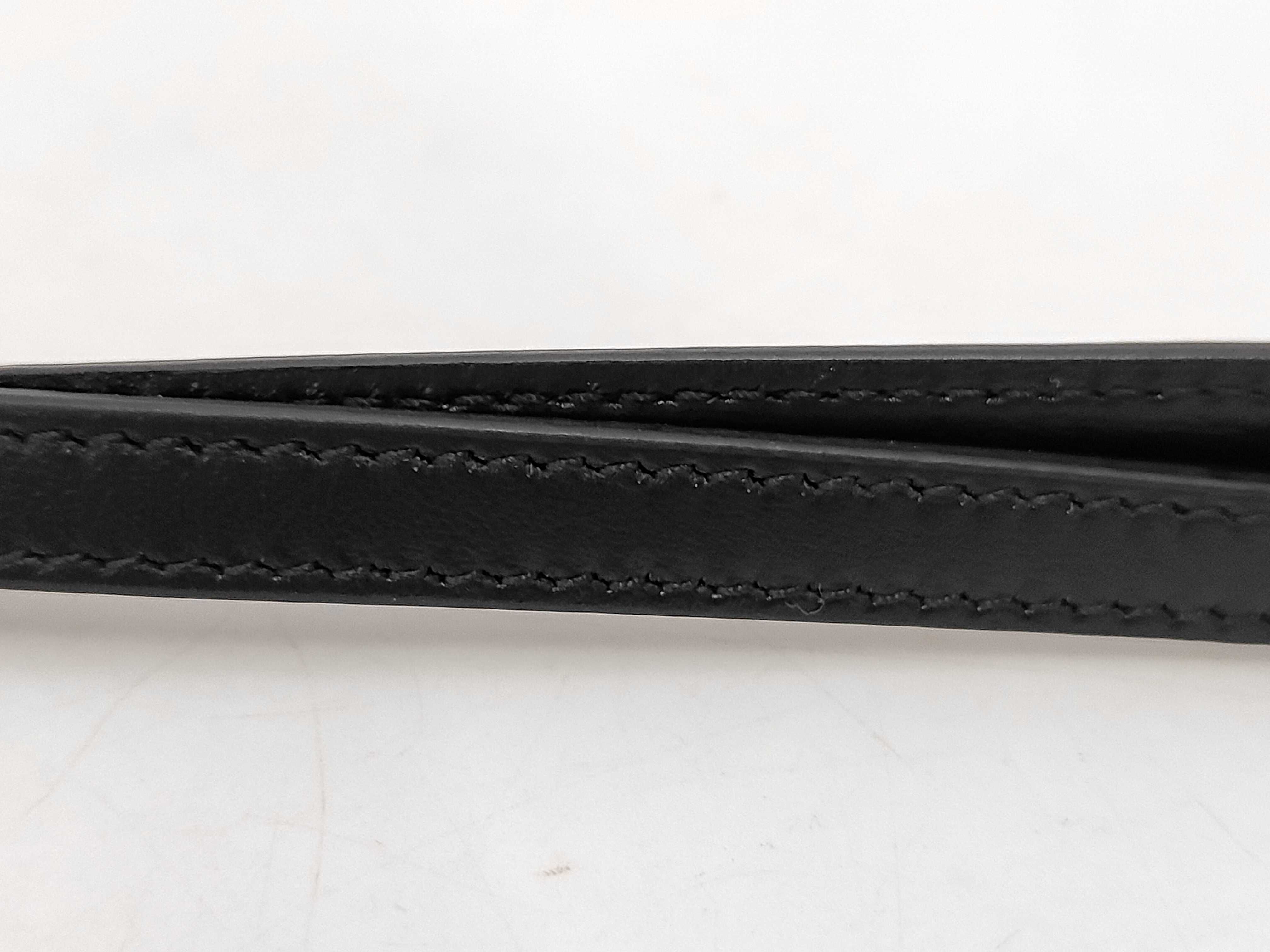 547613 Leather Clutch Bag, Black, with Dust Bag. — view 4