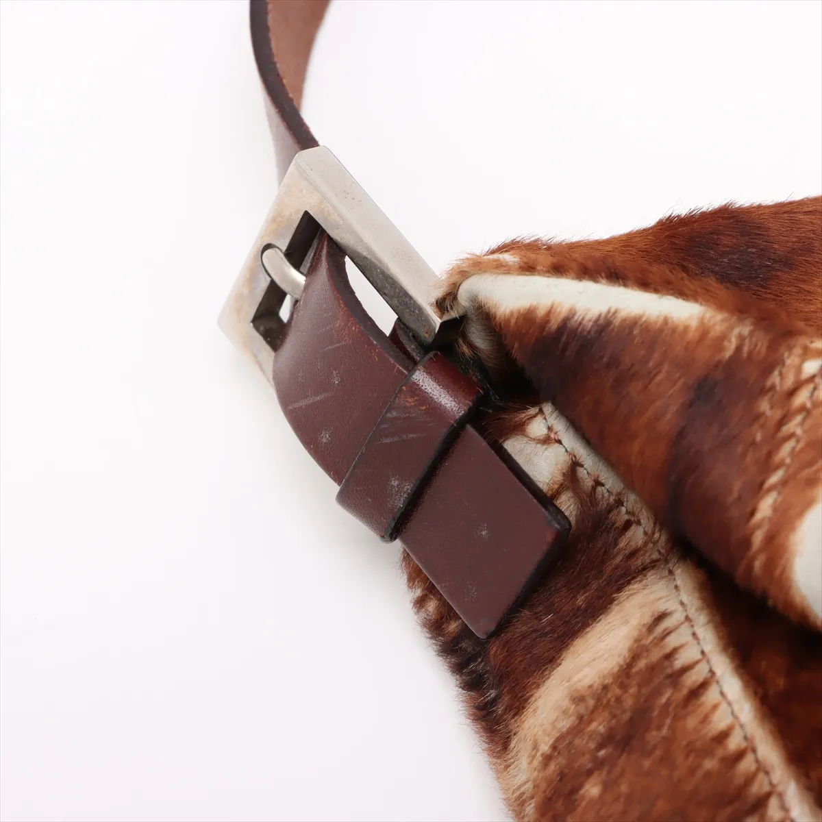 Mamma Bucket Harako x Leather Shoulder Bag Brown 26424 — view 11