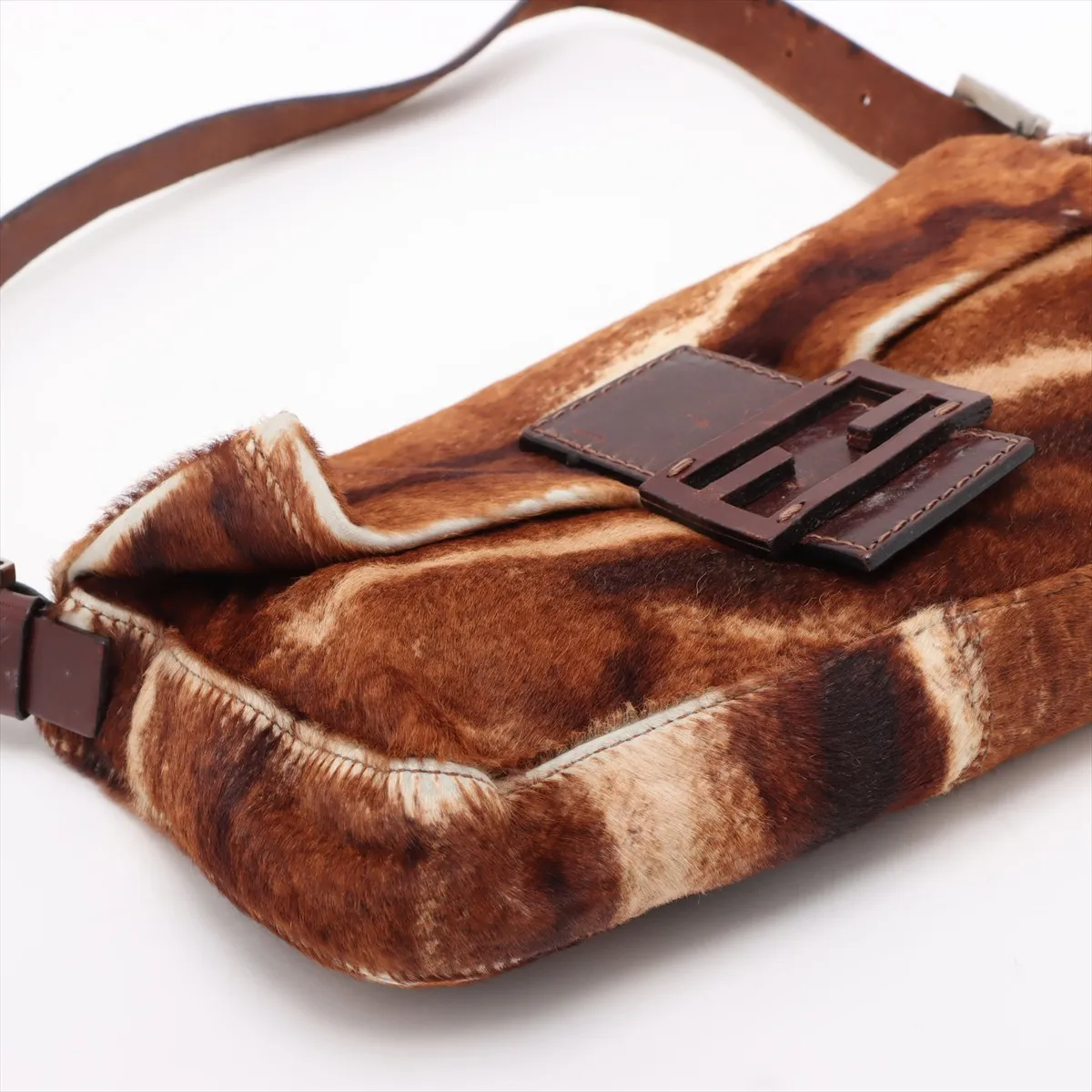 Mamma Bucket Harako x Leather Shoulder Bag Brown 26424 — view 4