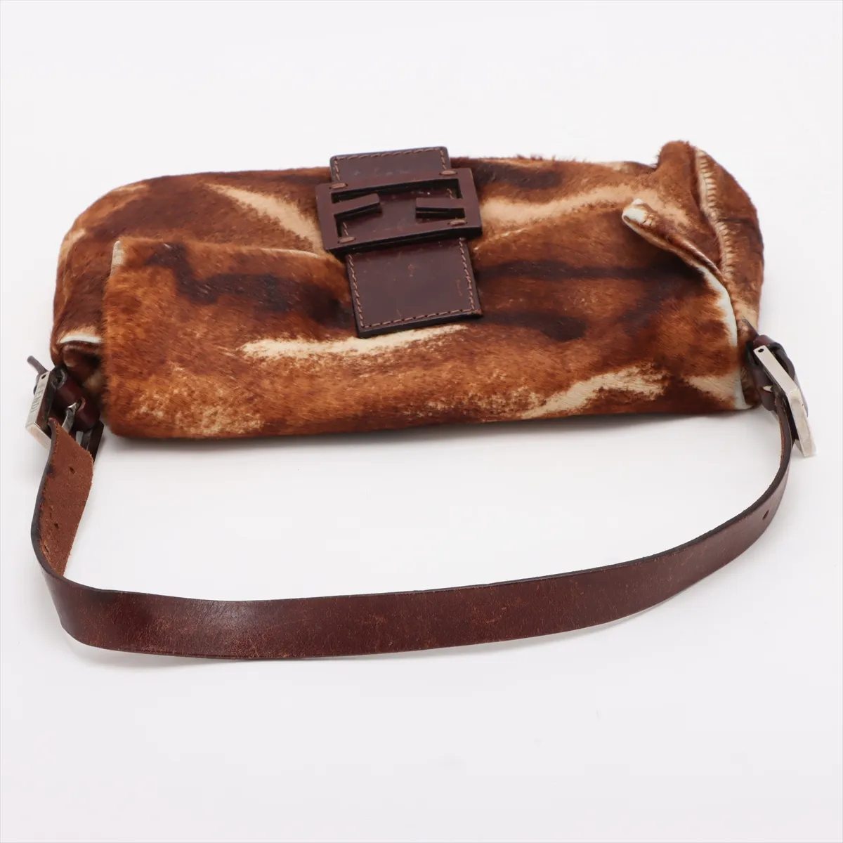 Mamma Bucket Harako x Leather Shoulder Bag Brown 26424 — view 5
