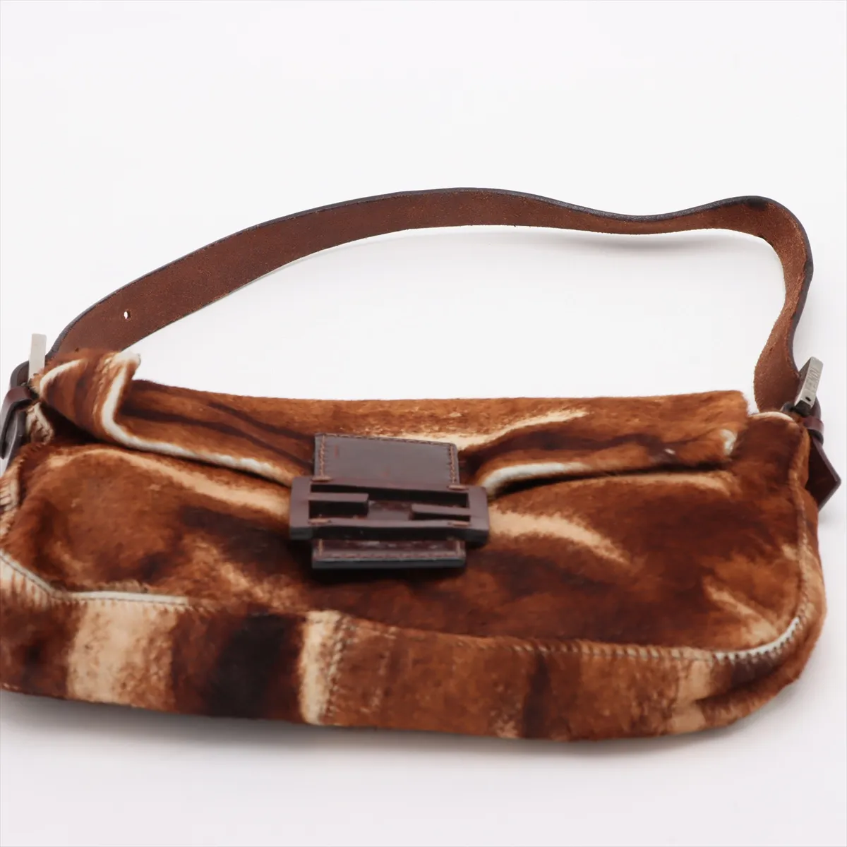 Mamma Bucket Harako x Leather Shoulder Bag Brown 26424 — view 6