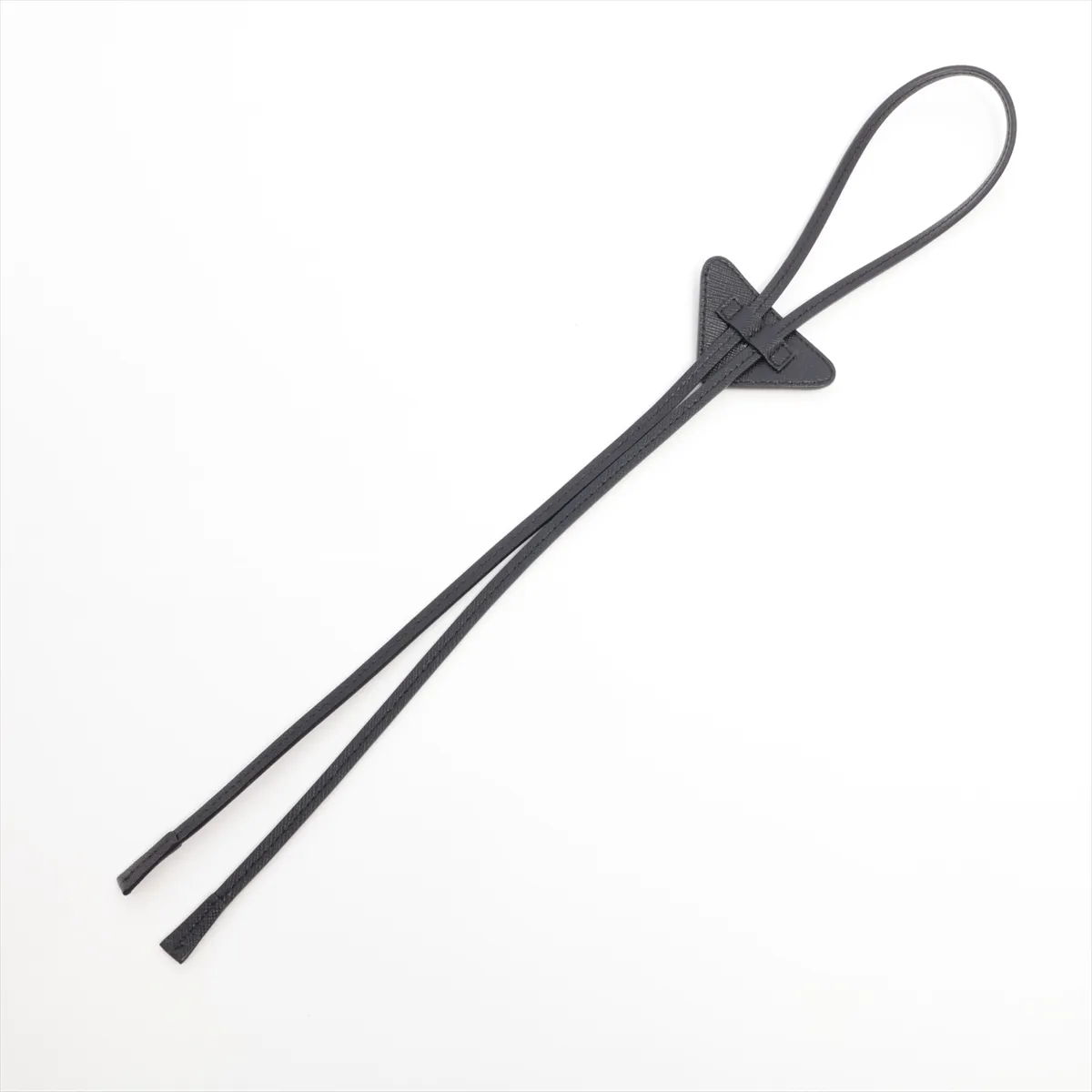 2IC027 Saffiano Martic Loop Tie Leather x Metal Black — view 2