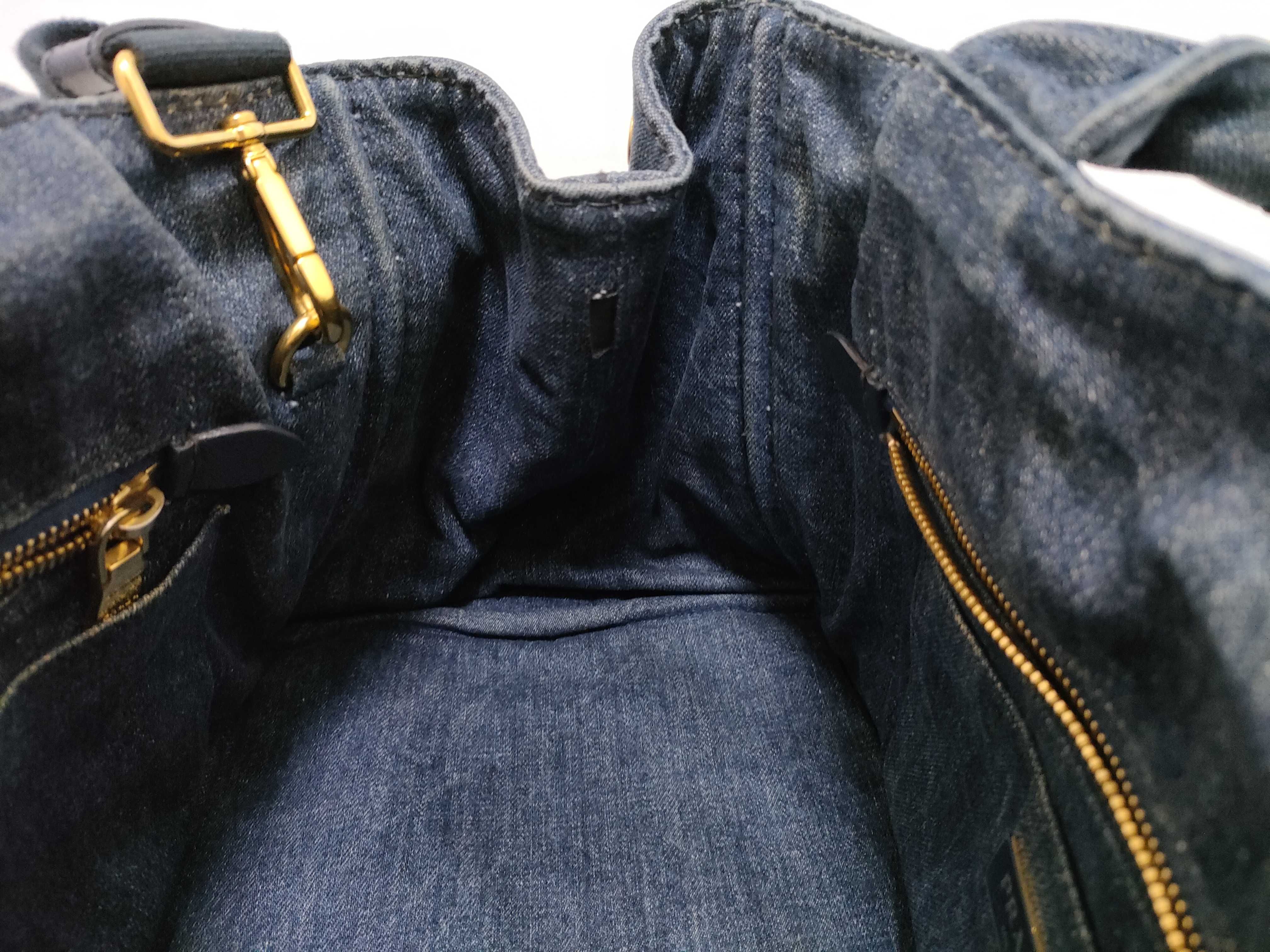 Canapa Denim Handbag Shoulder Bag (Cereal Handbag) — view 9