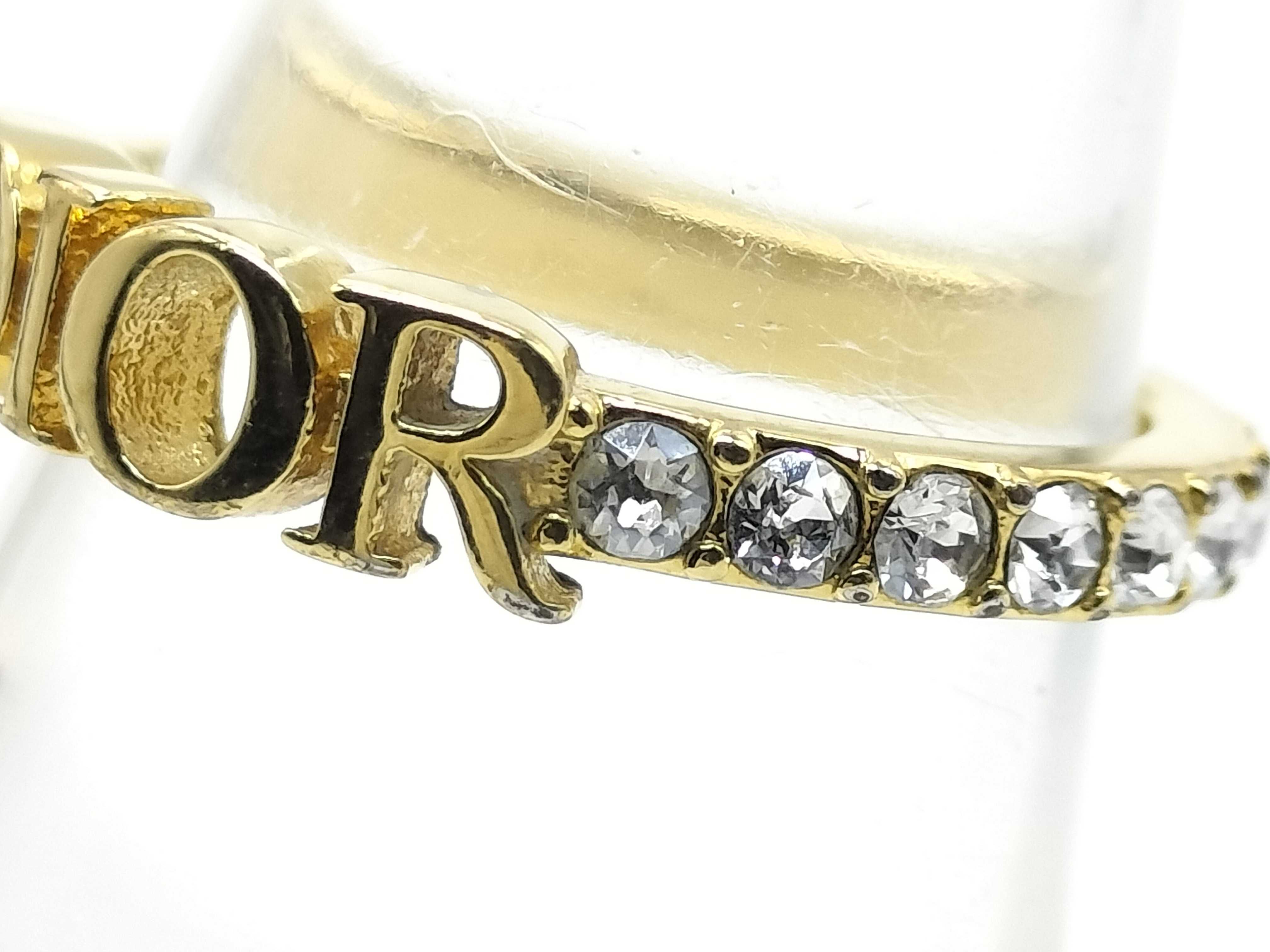 Logo Rhinestone Ring L Ring — view 2