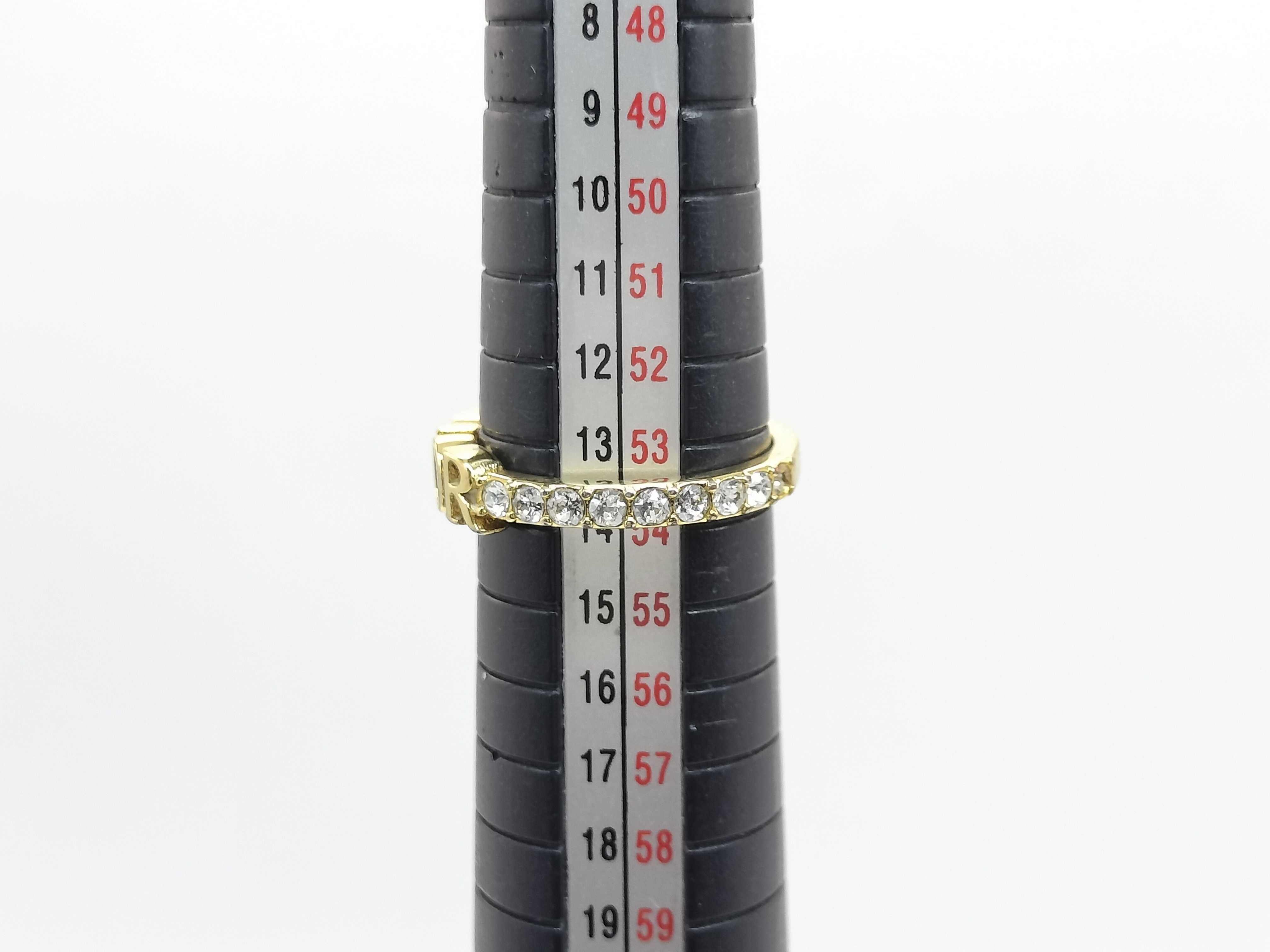 Logo Rhinestone Ring L Ring — view 6