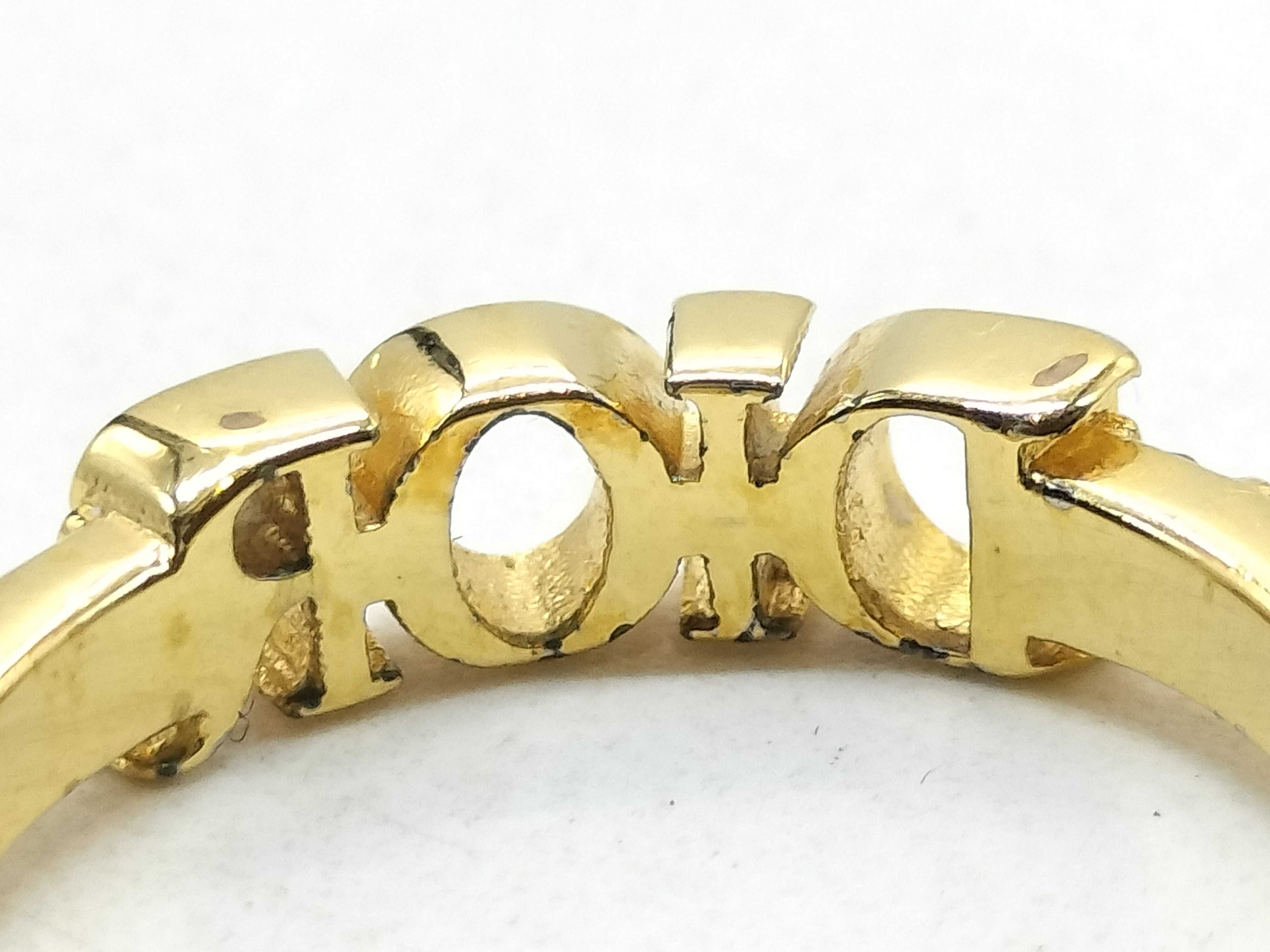 Logo Rhinestone Ring L Ring — view 9