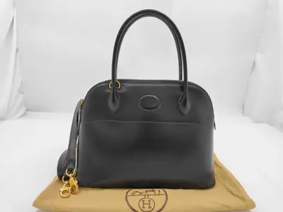 Bolide 25 Black Box Gold Hardware W Handbag