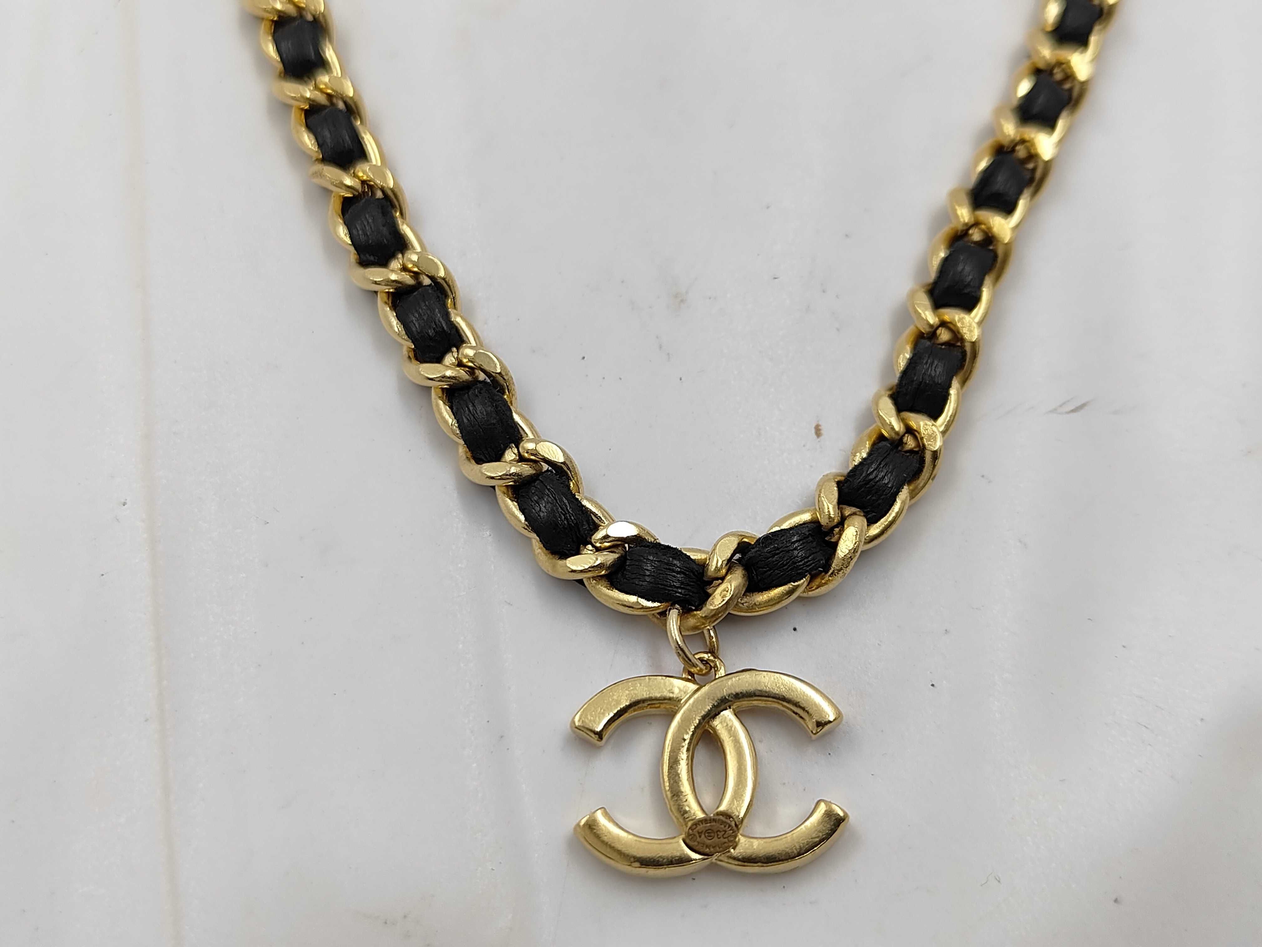 Coco Mark Rhinestone Necklace (with markings) 23A — view 2
