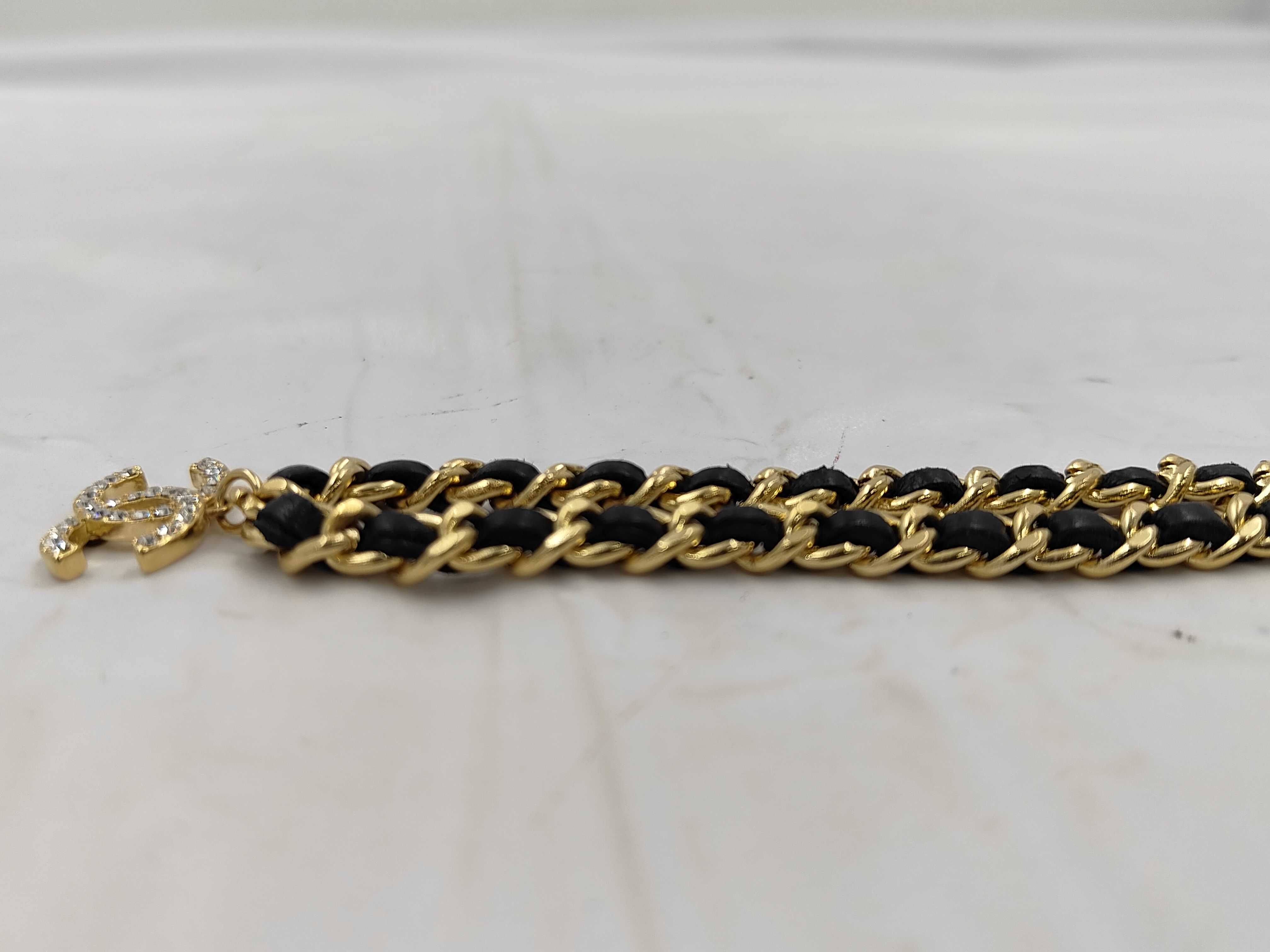 Coco Mark Rhinestone Necklace (with markings) 23A — view 3