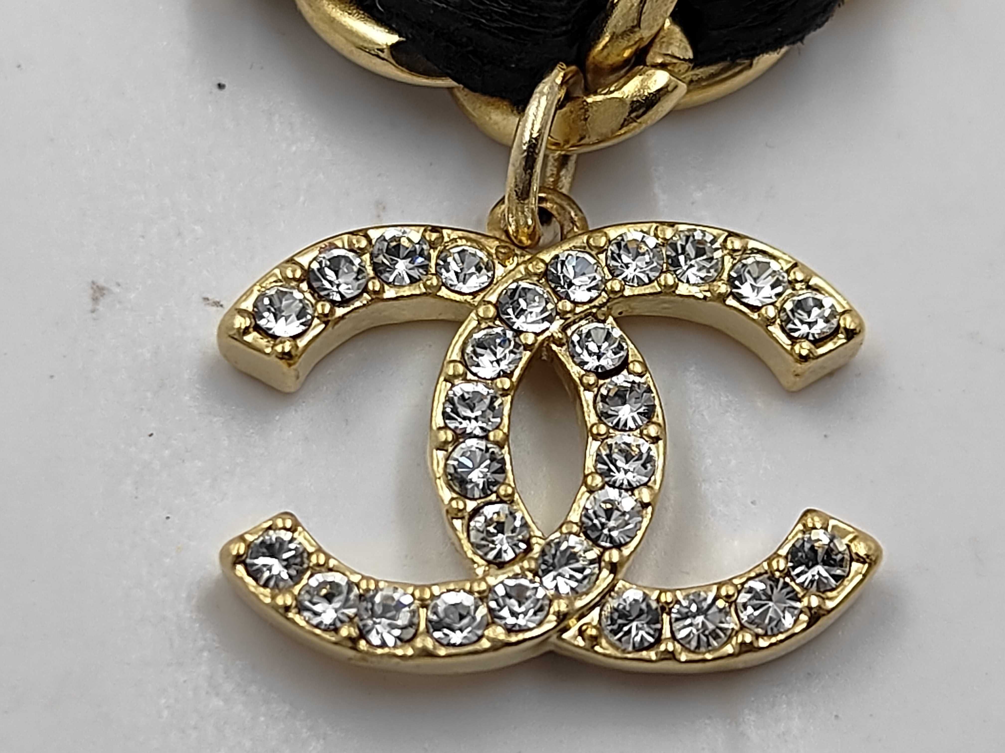 Coco Mark Rhinestone Necklace (with markings) 23A — view 7