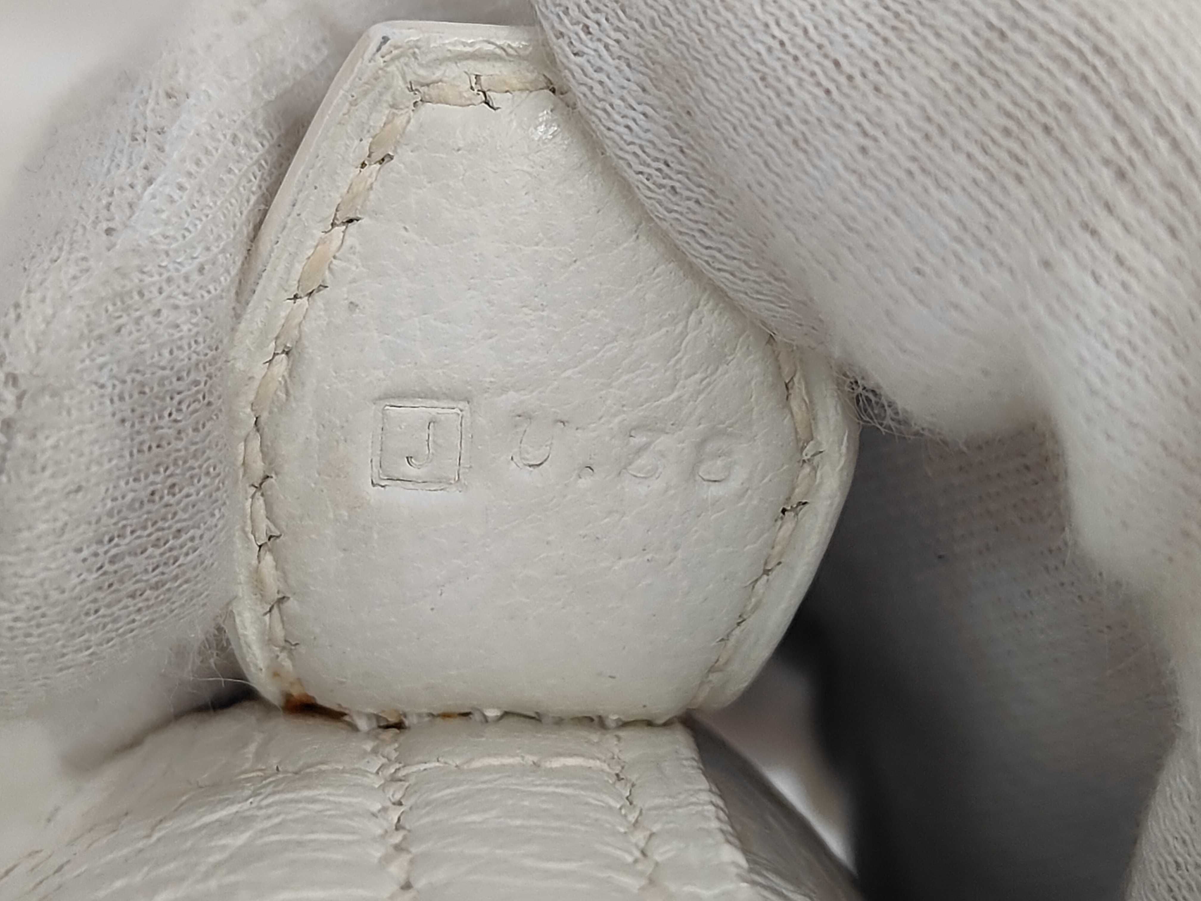 Bolide 31 Taurillon Clemence White 2-way Handbag J Stamp — view 8