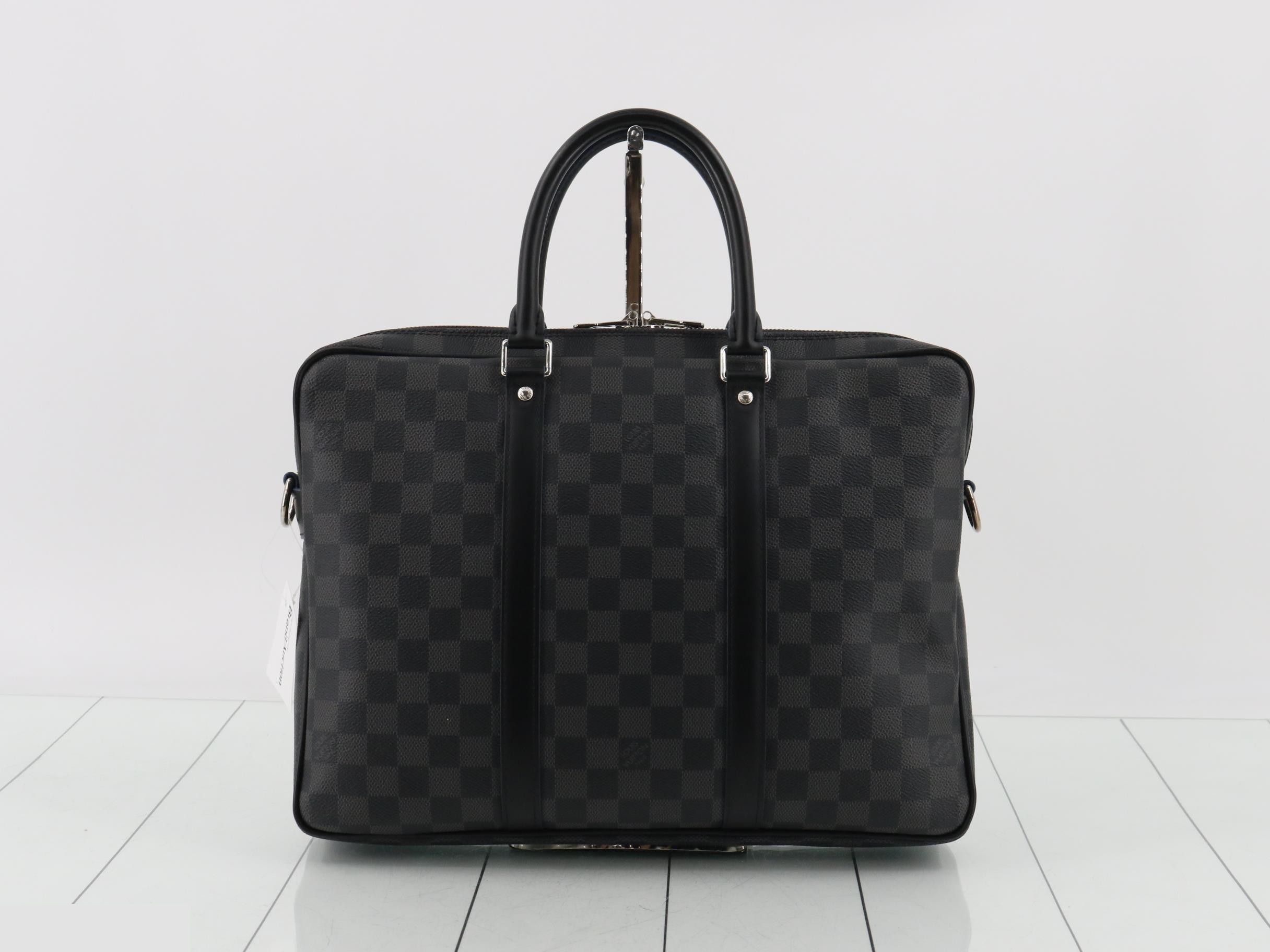 Damier Graphite Portedocuments Voyage PM Business Bag — view 2