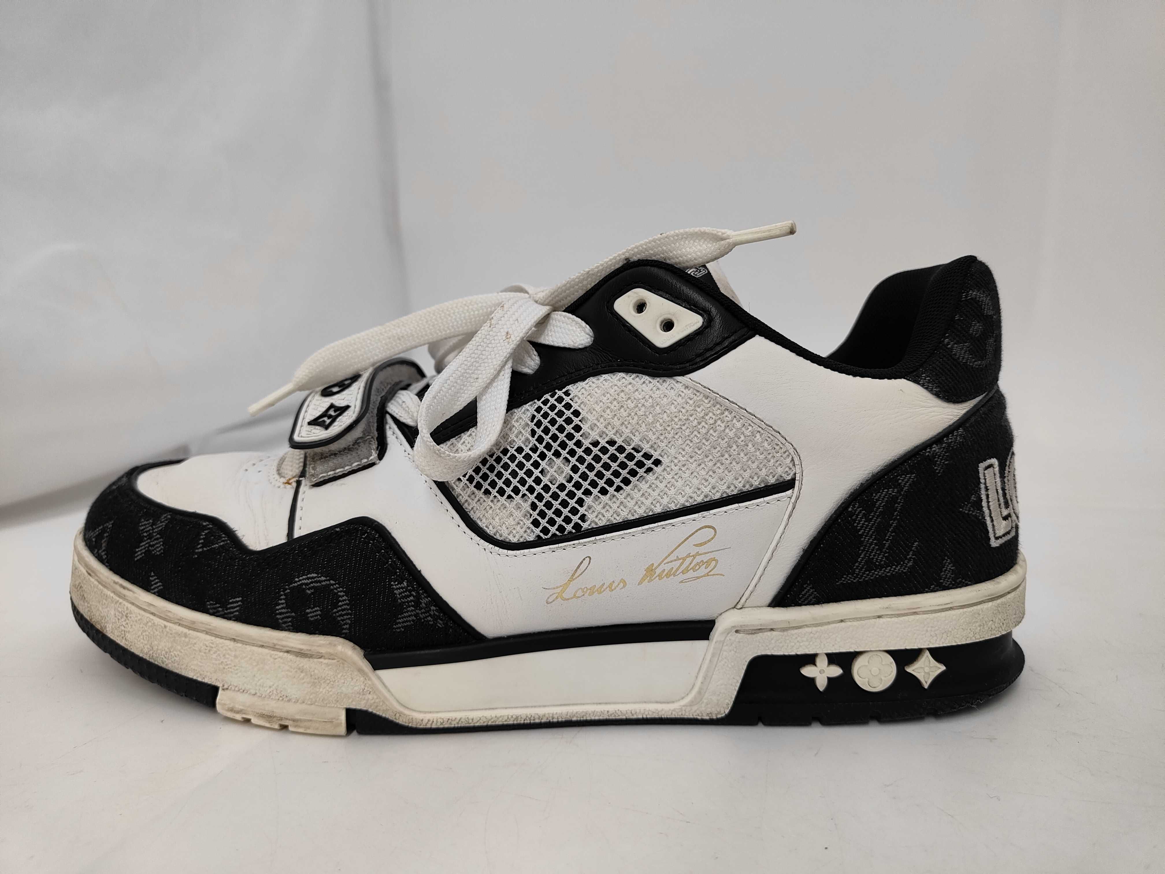 Sneakers Trainer Monogram Denim White Black BM0273 7 1 — view 7