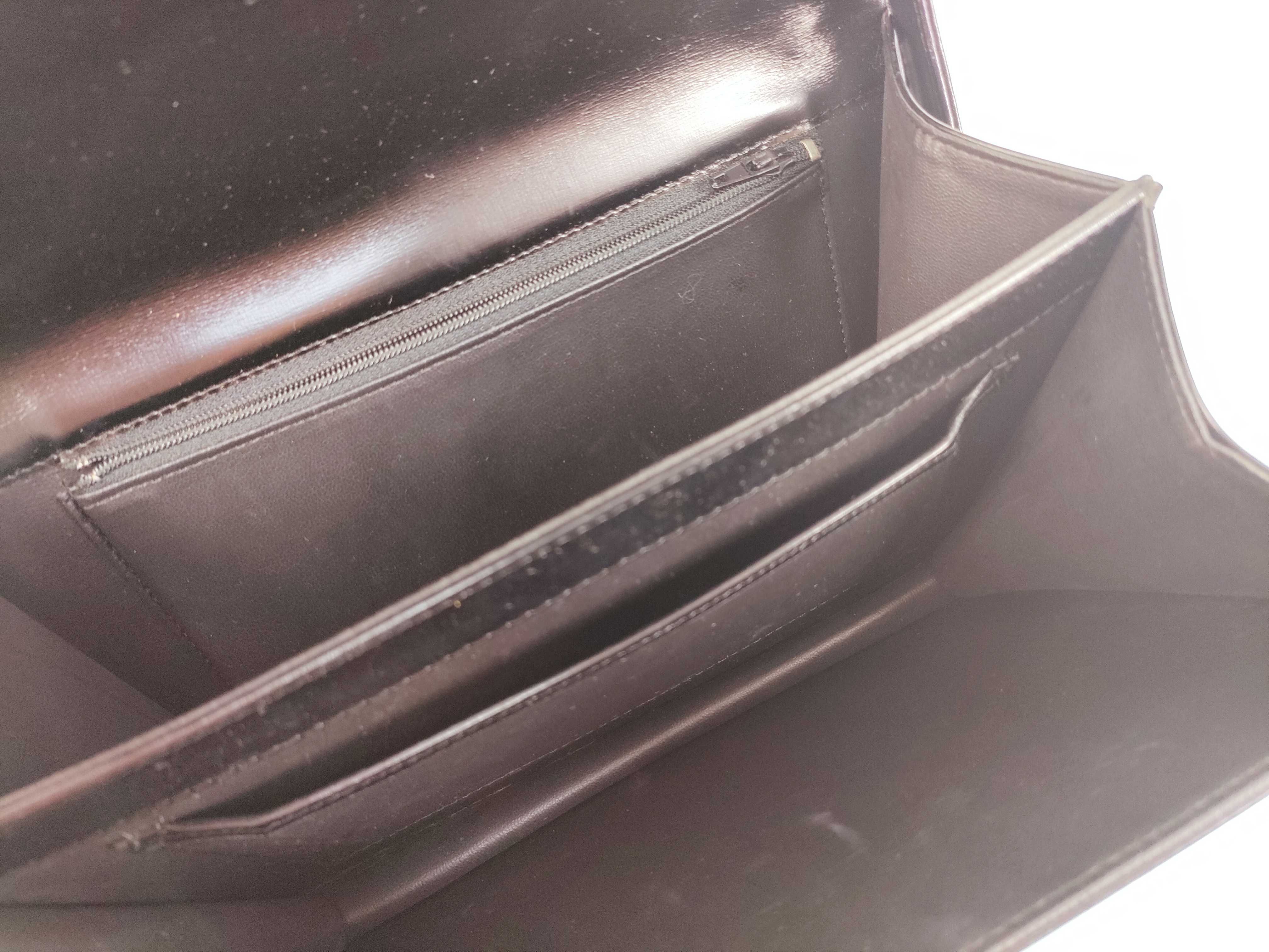 carriage metal leather shoulder bag — view 12