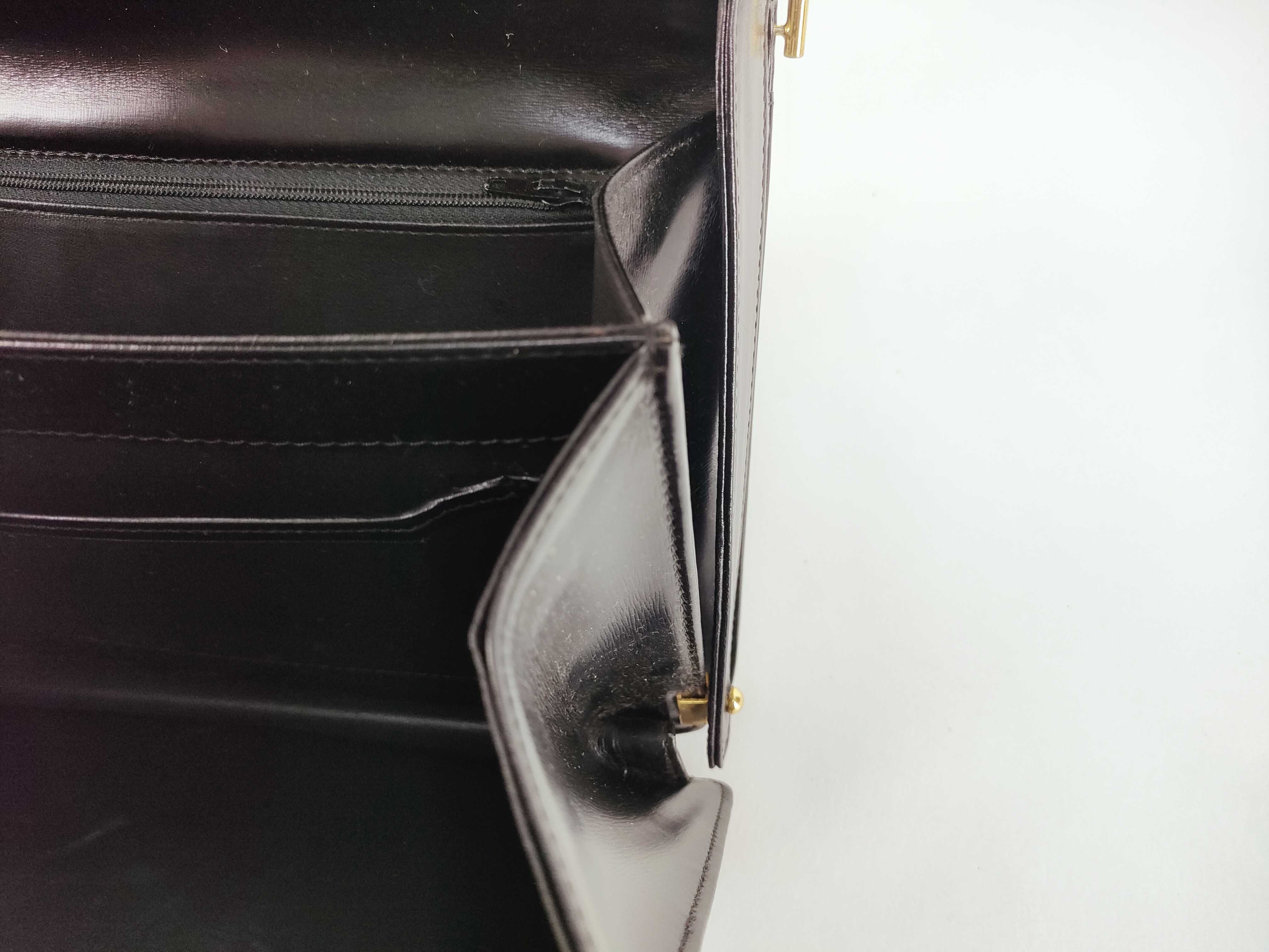 carriage metal leather shoulder bag — view 13
