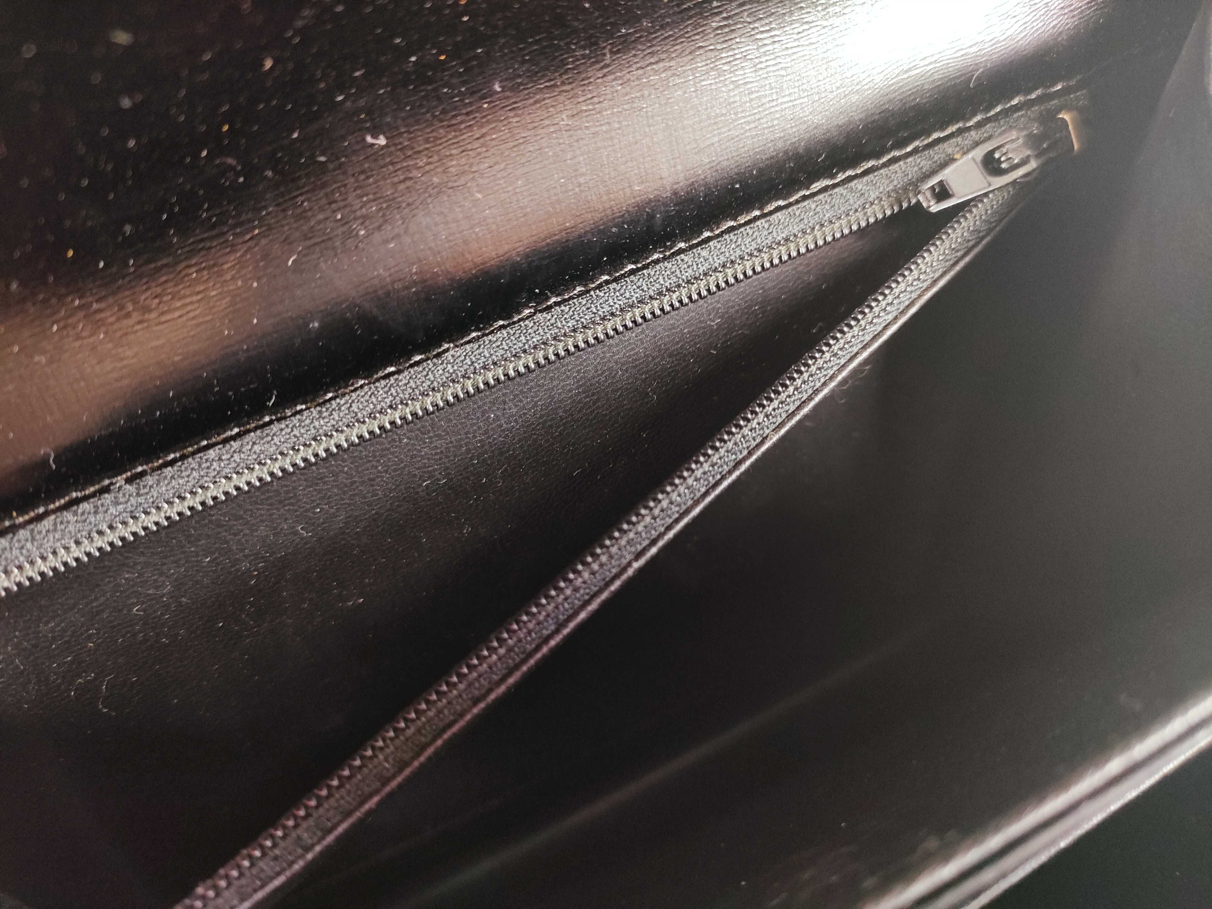 carriage metal leather shoulder bag — view 14