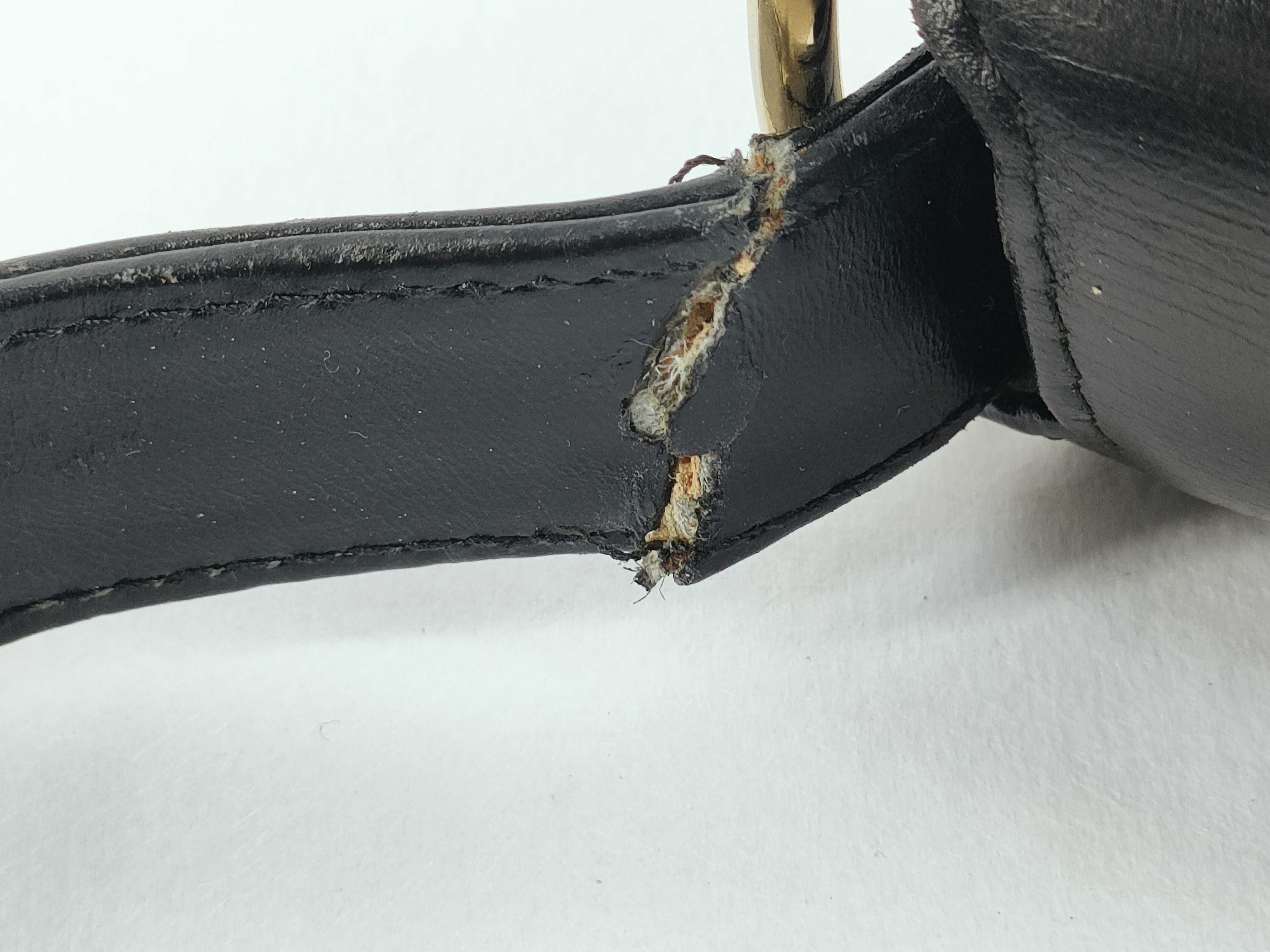 carriage metal leather shoulder bag — view 6
