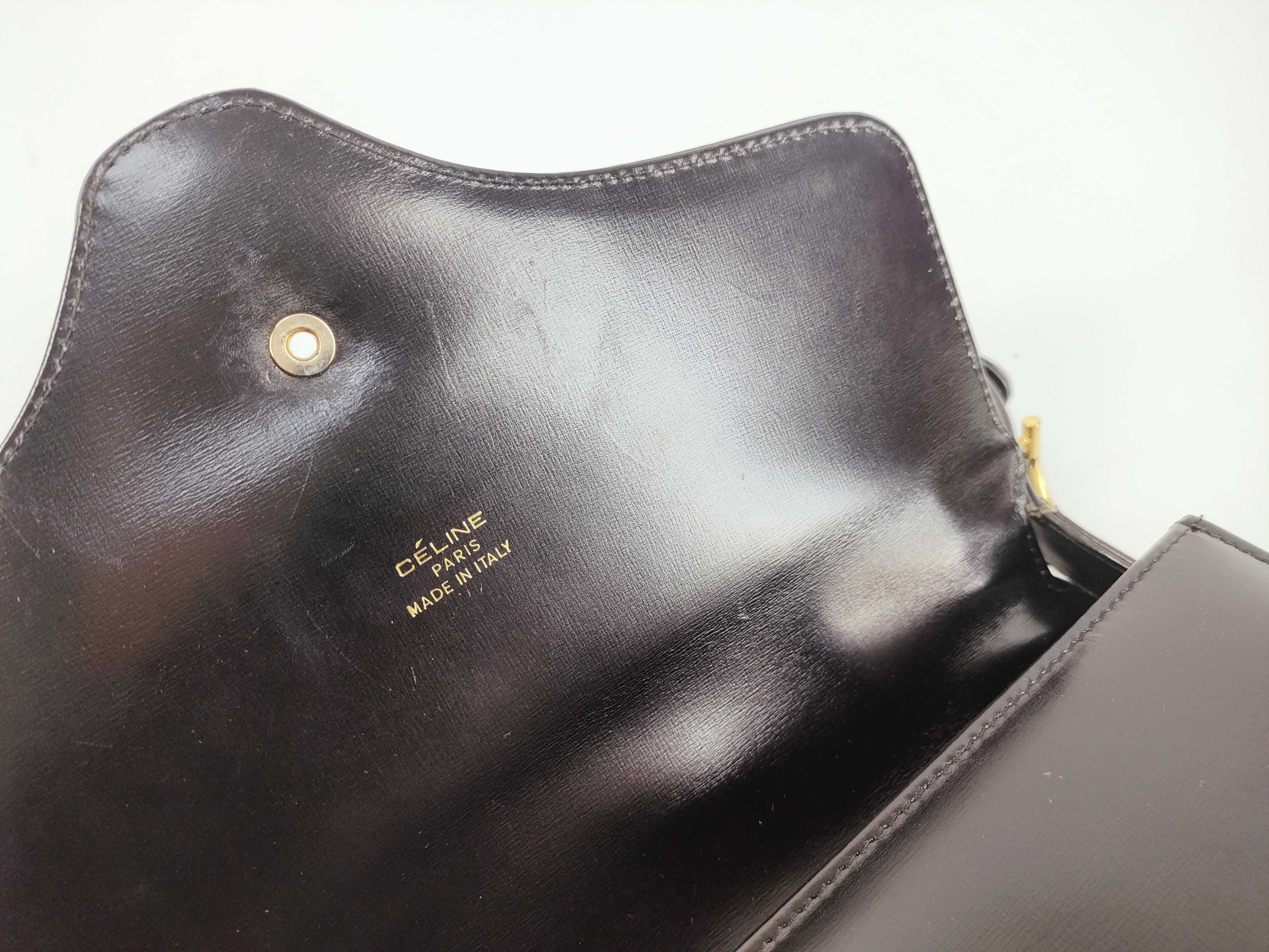 carriage metal leather shoulder bag — view 10