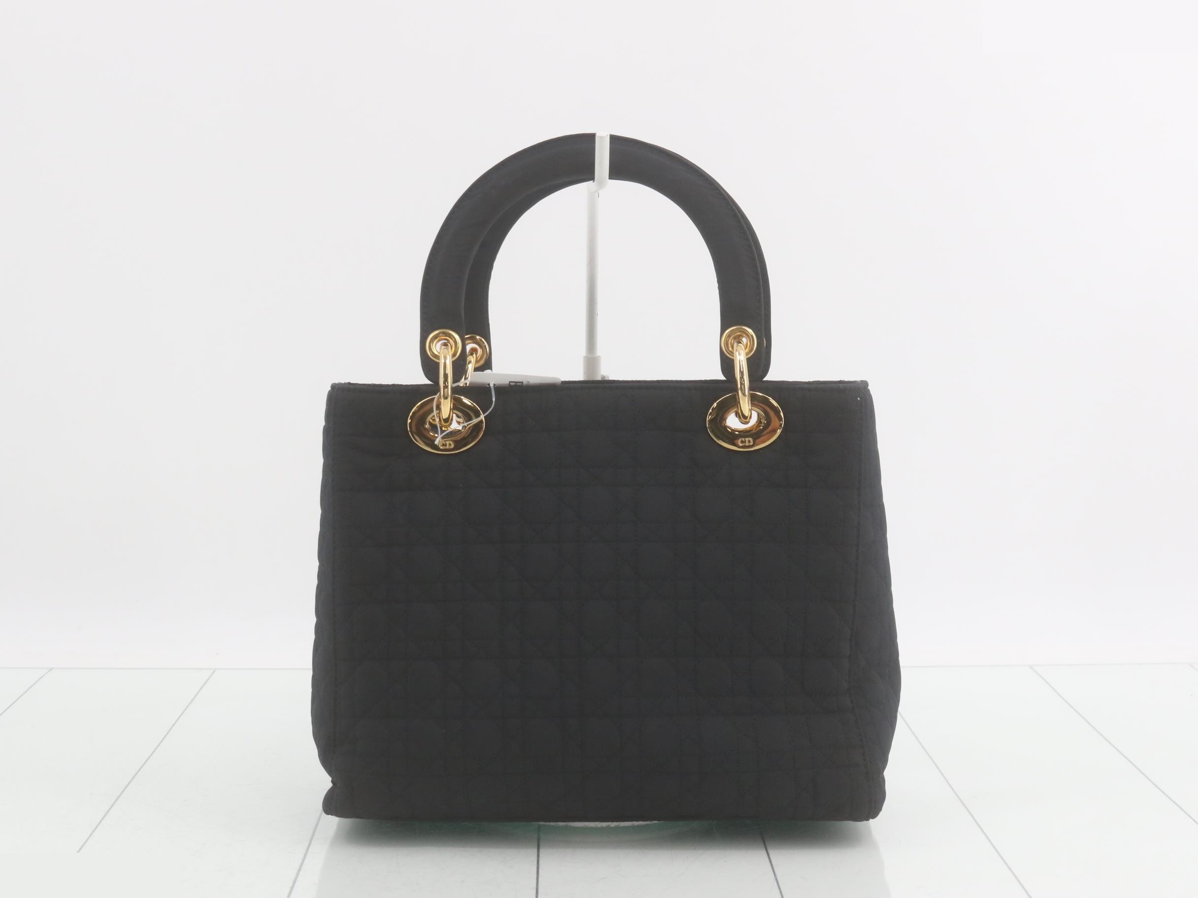 Lady Dior Cannage Nylon Handbag — view 2