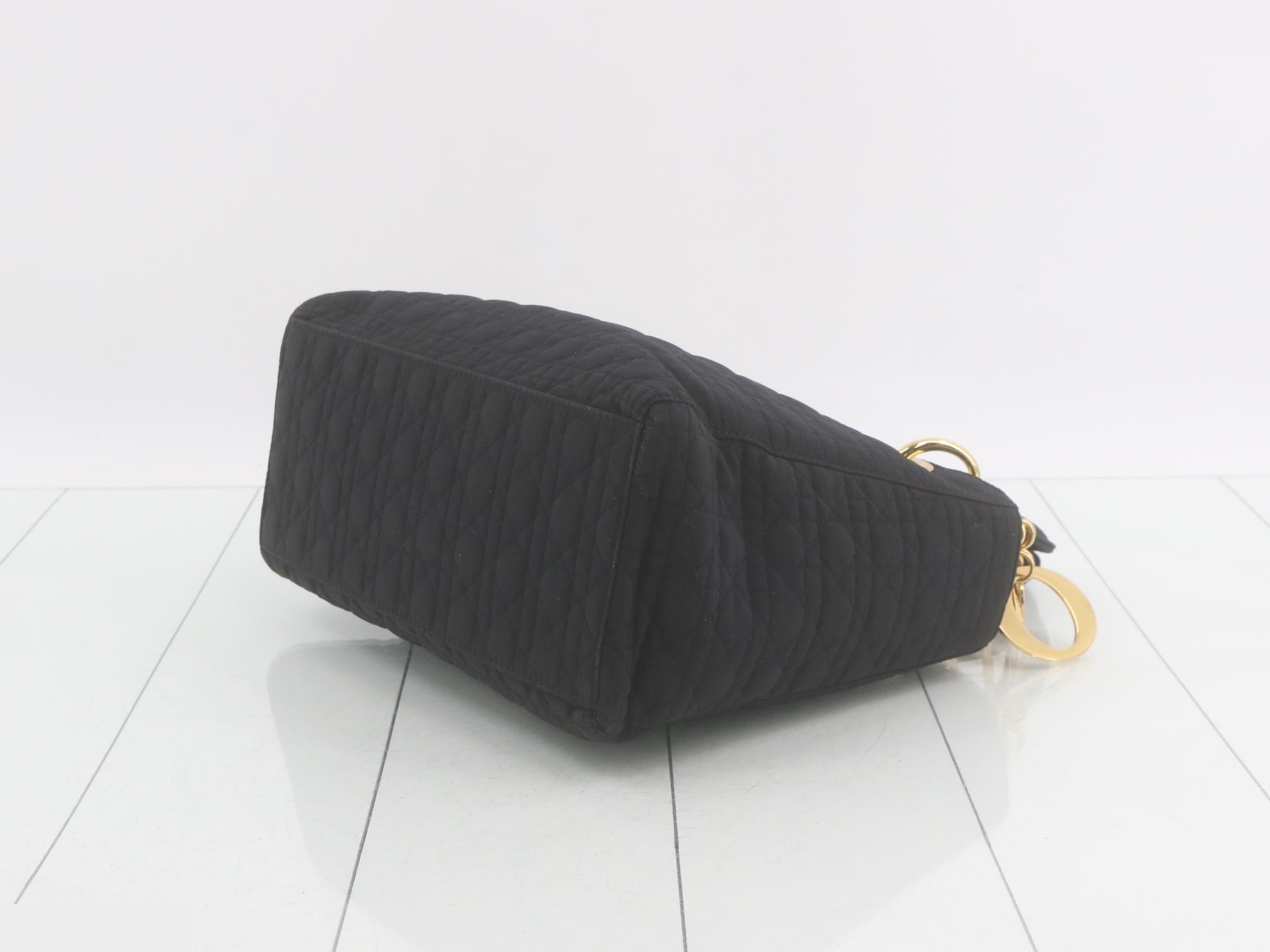 Lady Dior Cannage Nylon Handbag — view 6
