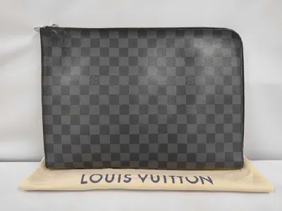 Damier Graphite Pochette Jour GM Clutch N64437 Clutch Bag