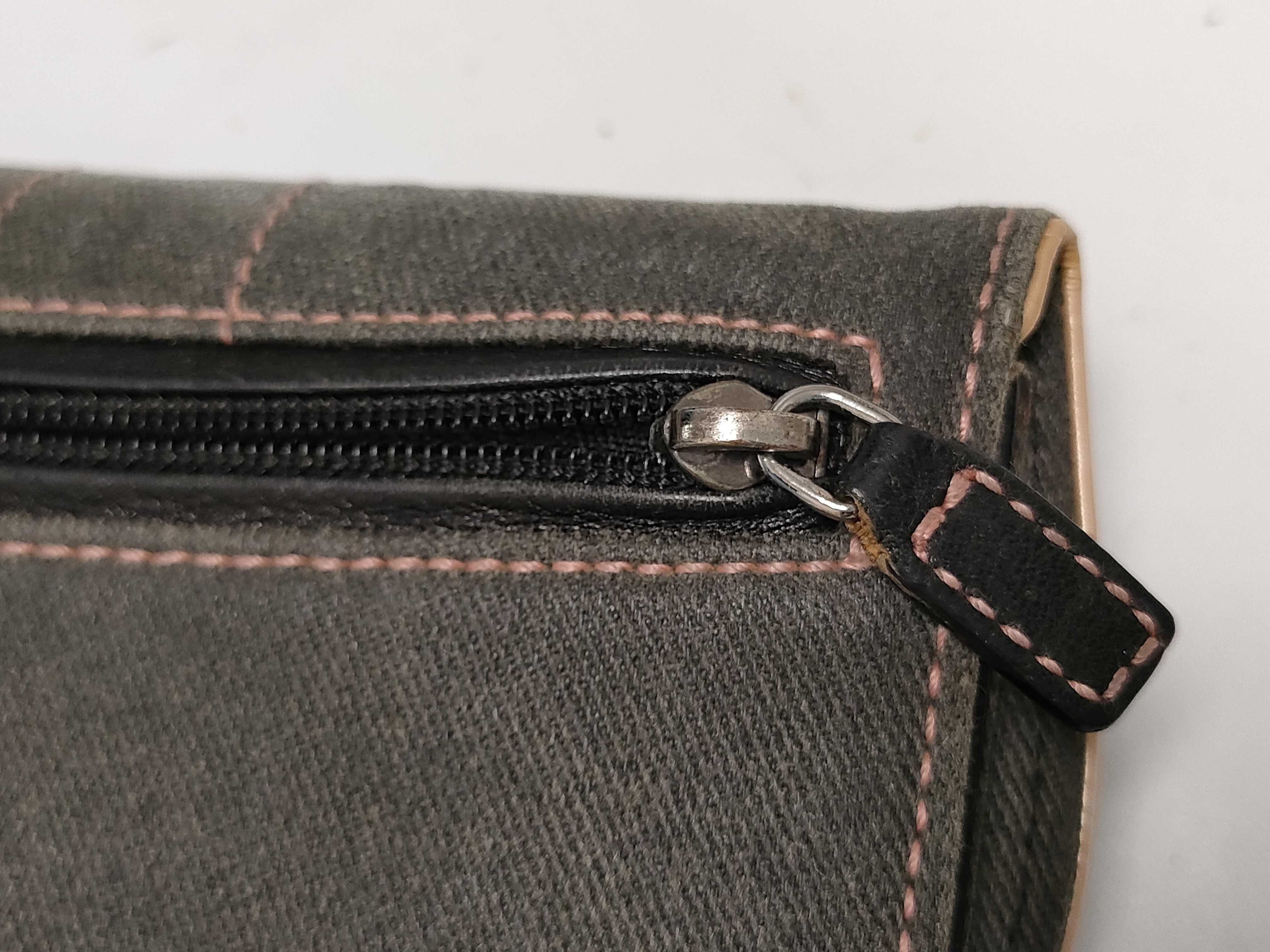 long wallet, saddle denim canvas, with dust bag, coin purse, wallet. — view 11