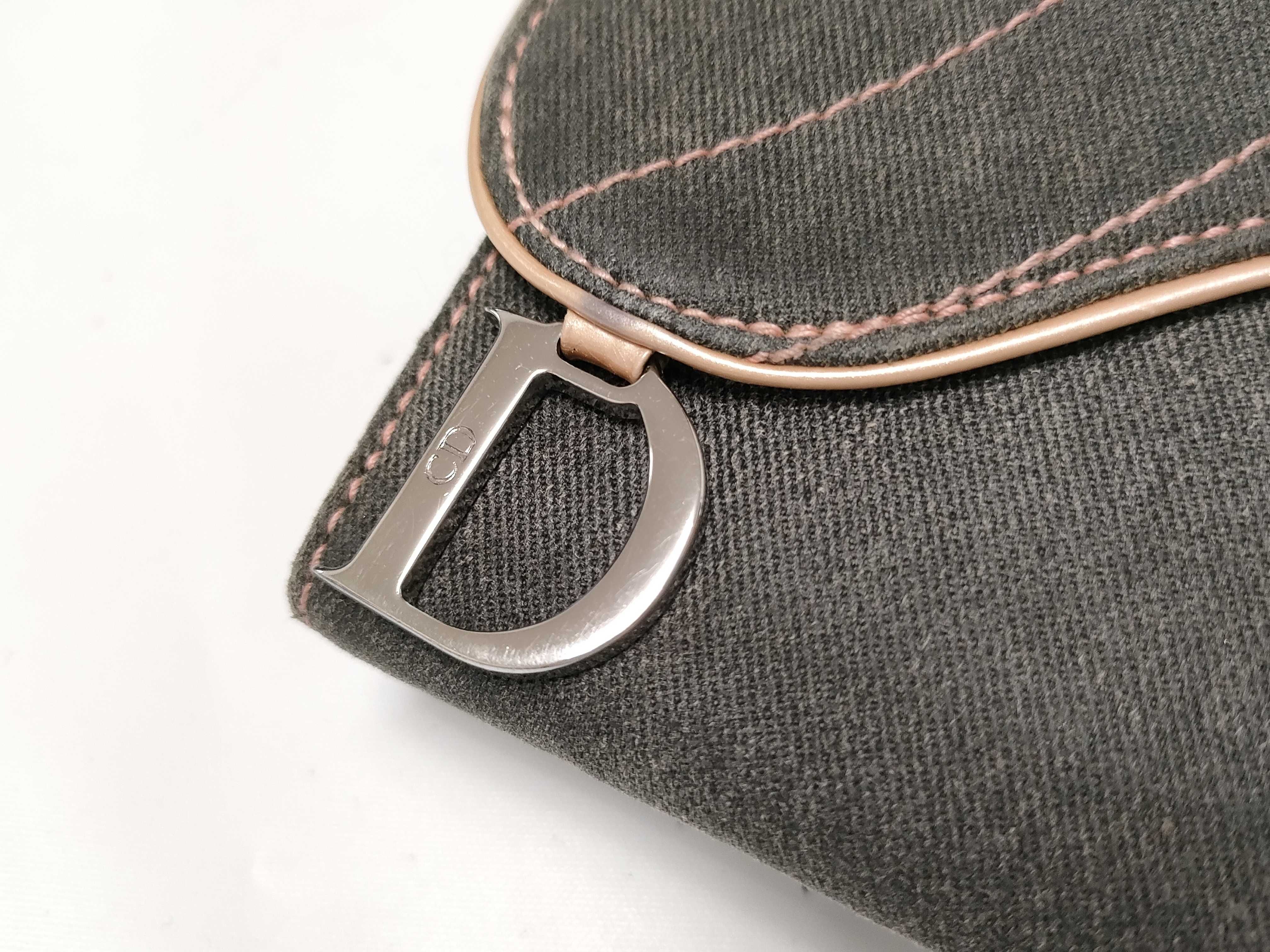 long wallet, saddle denim canvas, with dust bag, coin purse, wallet. — view 3