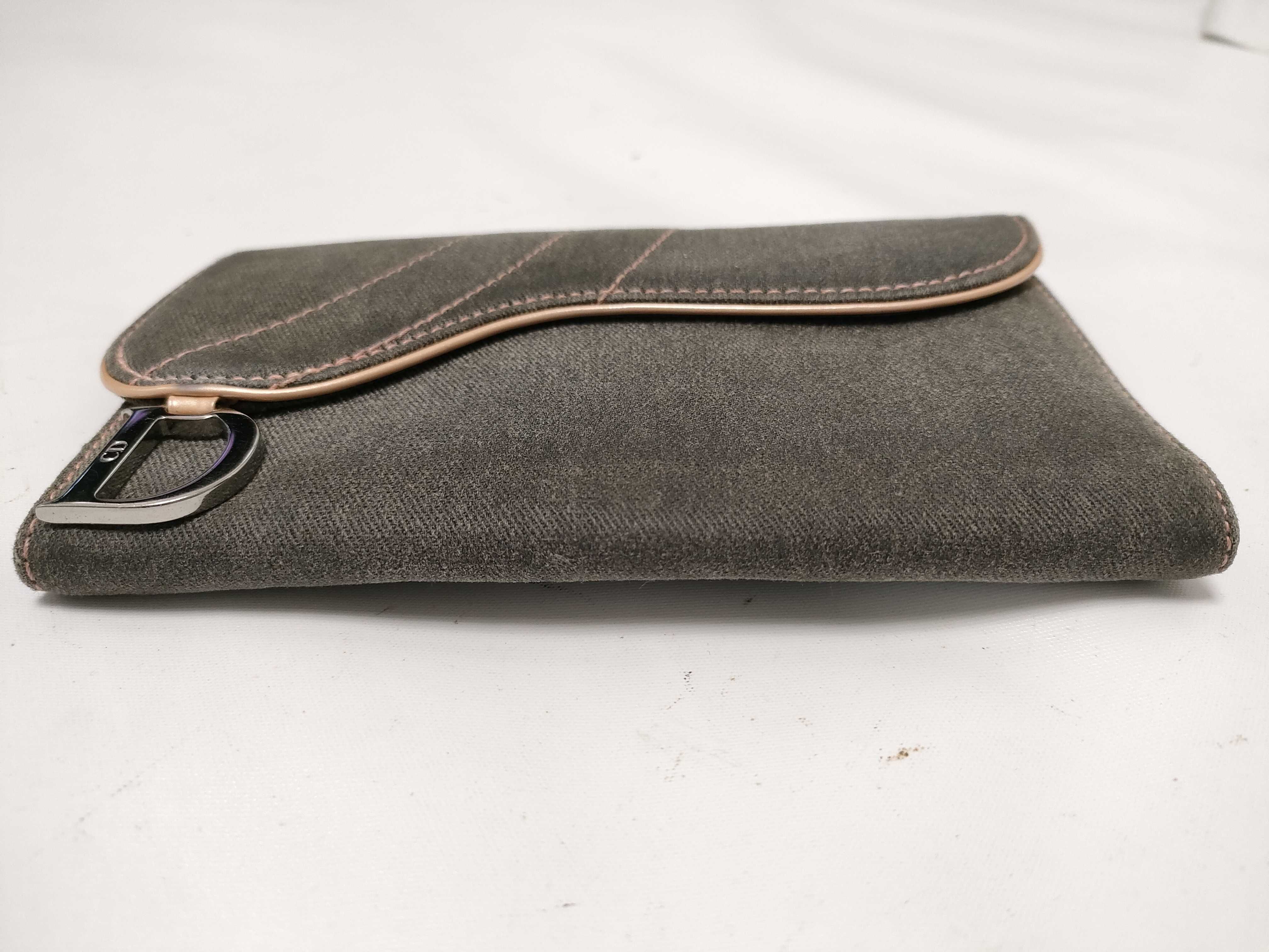 long wallet, saddle denim canvas, with dust bag, coin purse, wallet. — view 7
