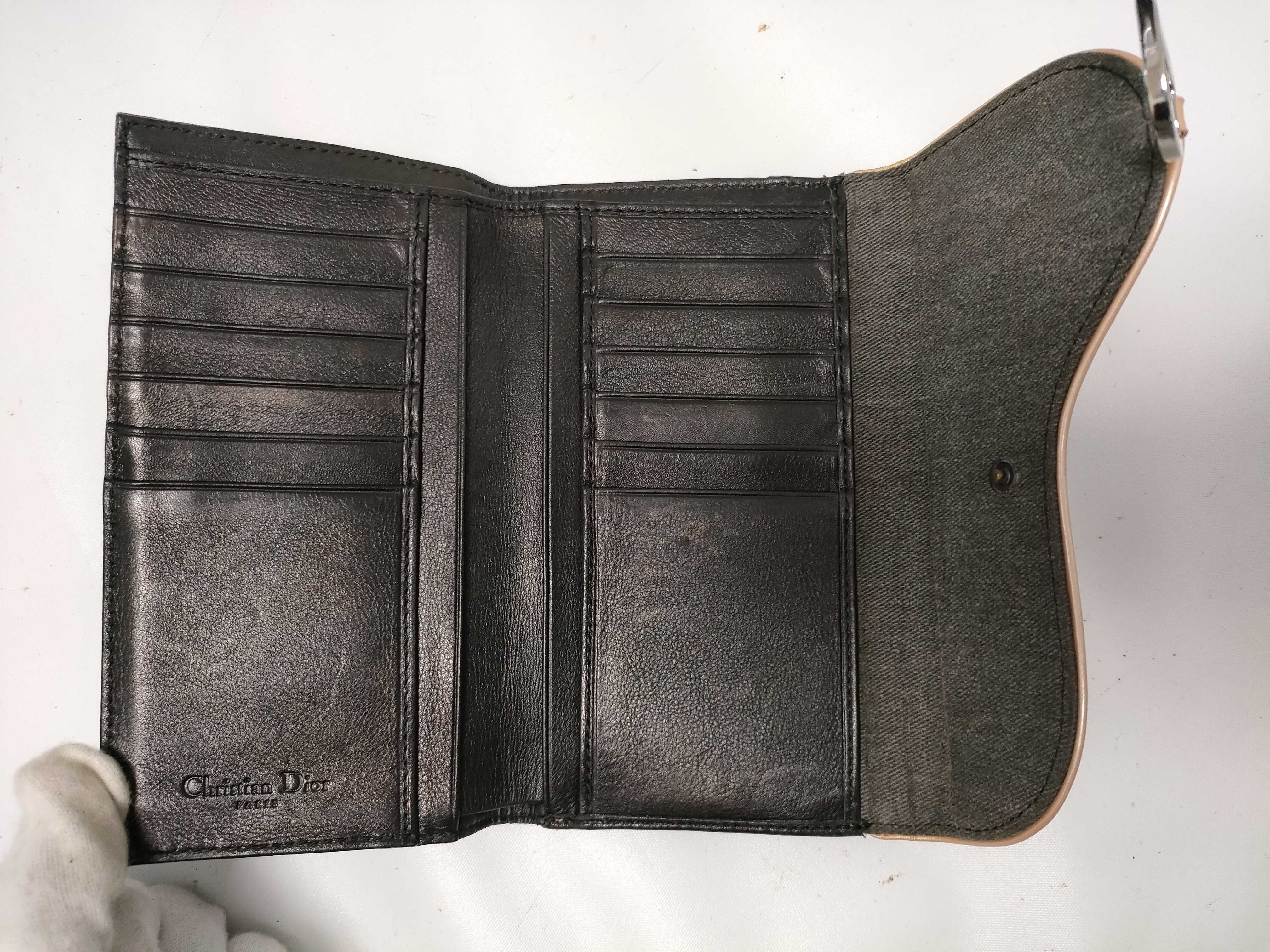 long wallet, saddle denim canvas, with dust bag, coin purse, wallet. — view 8