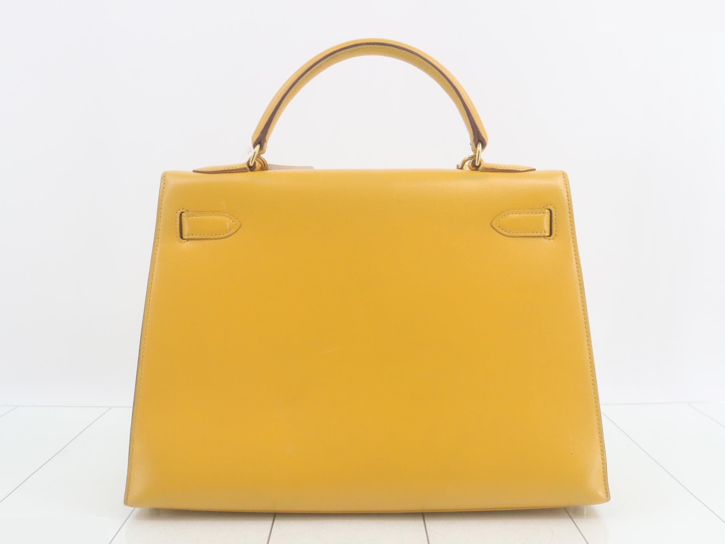 Kelly 32 Leather 2-Way Handbag, Z Stamp — view 3