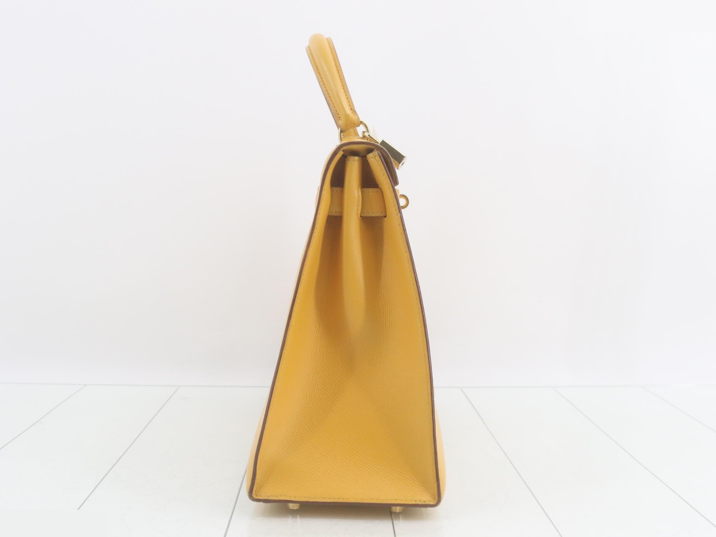 Kelly 32 Leather 2-Way Handbag, Z Stamp — view 5