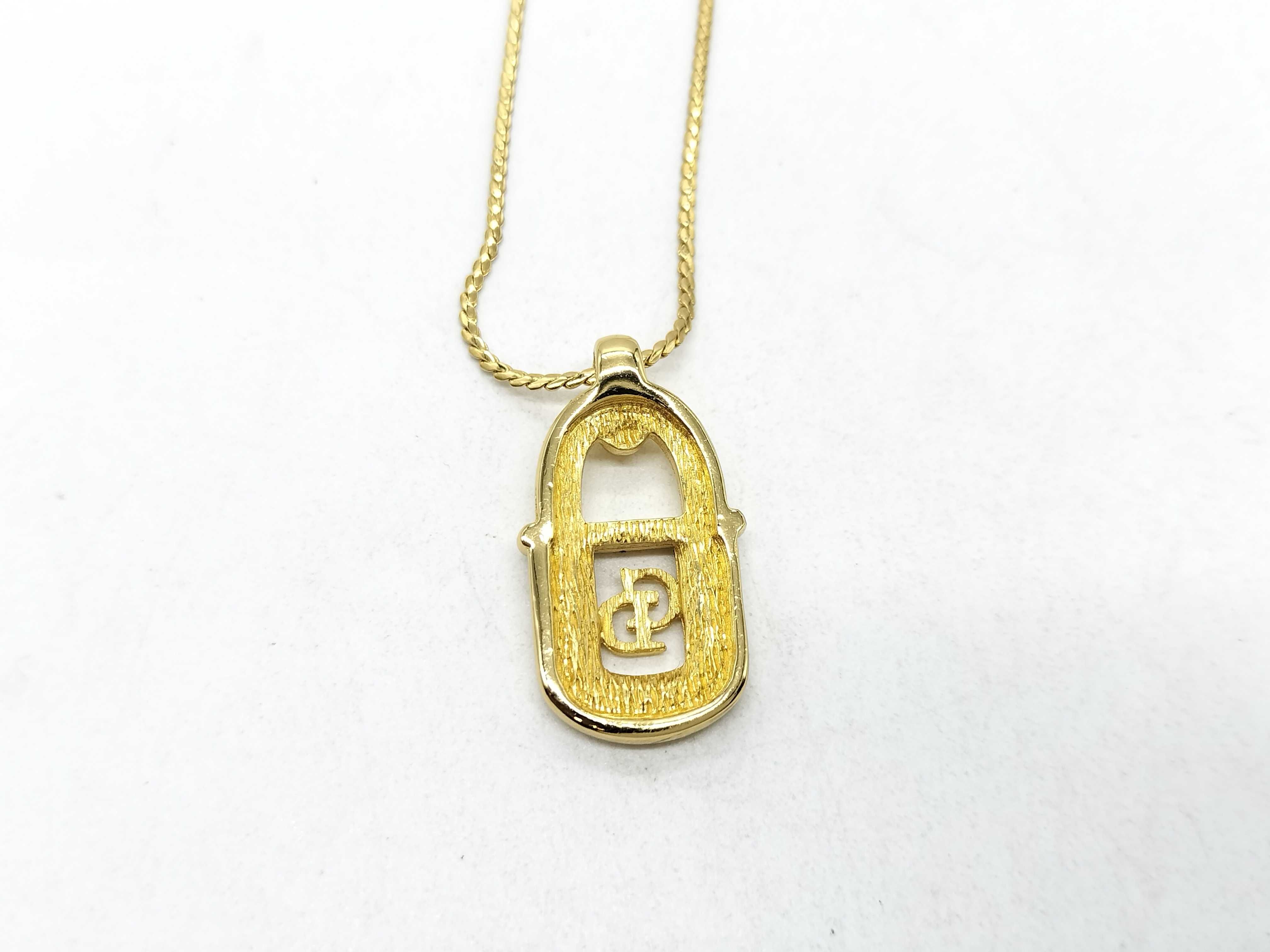 GD Logo Rhinestone Necklace — view 2