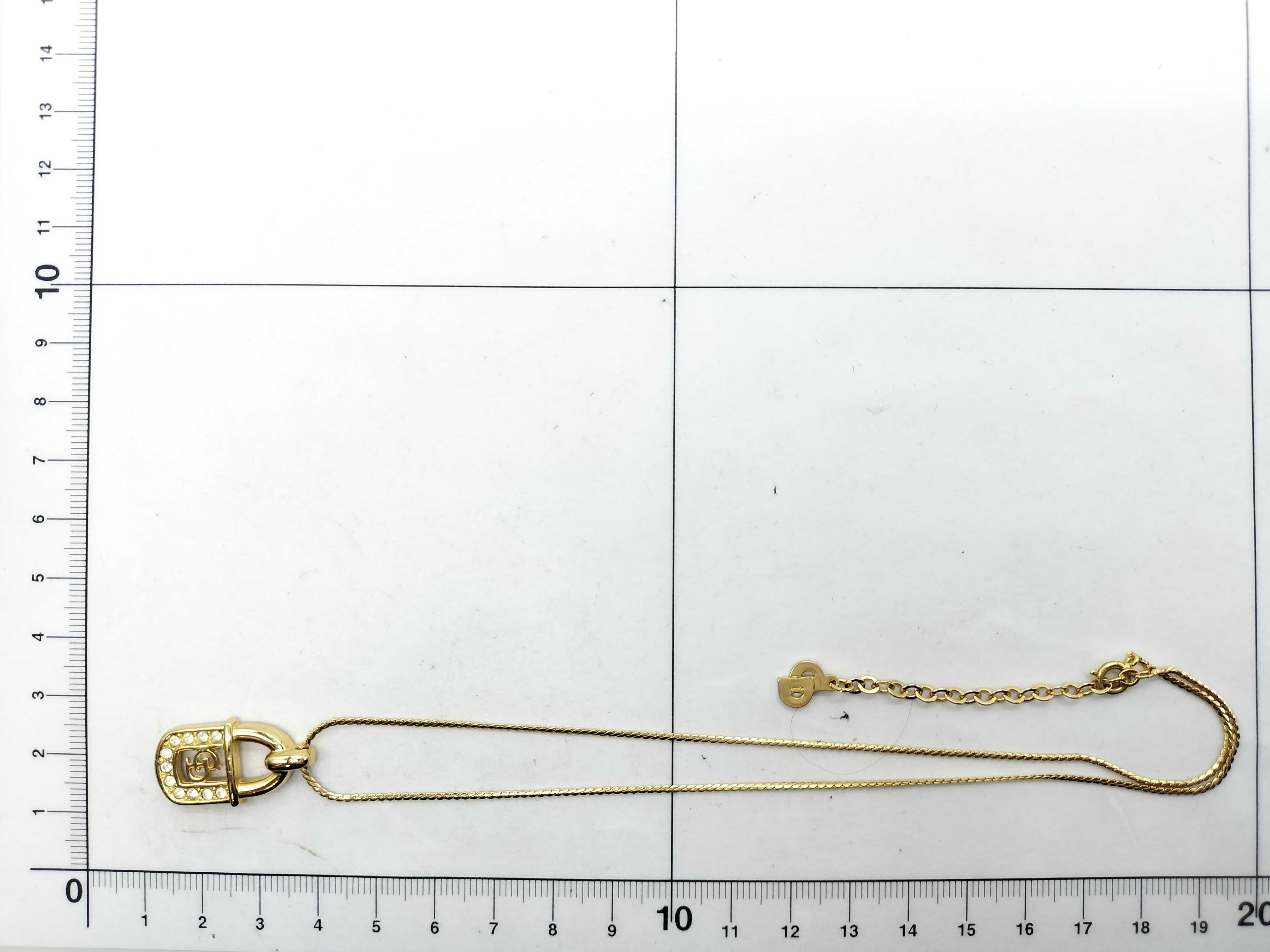 GD Logo Rhinestone Necklace — view 6