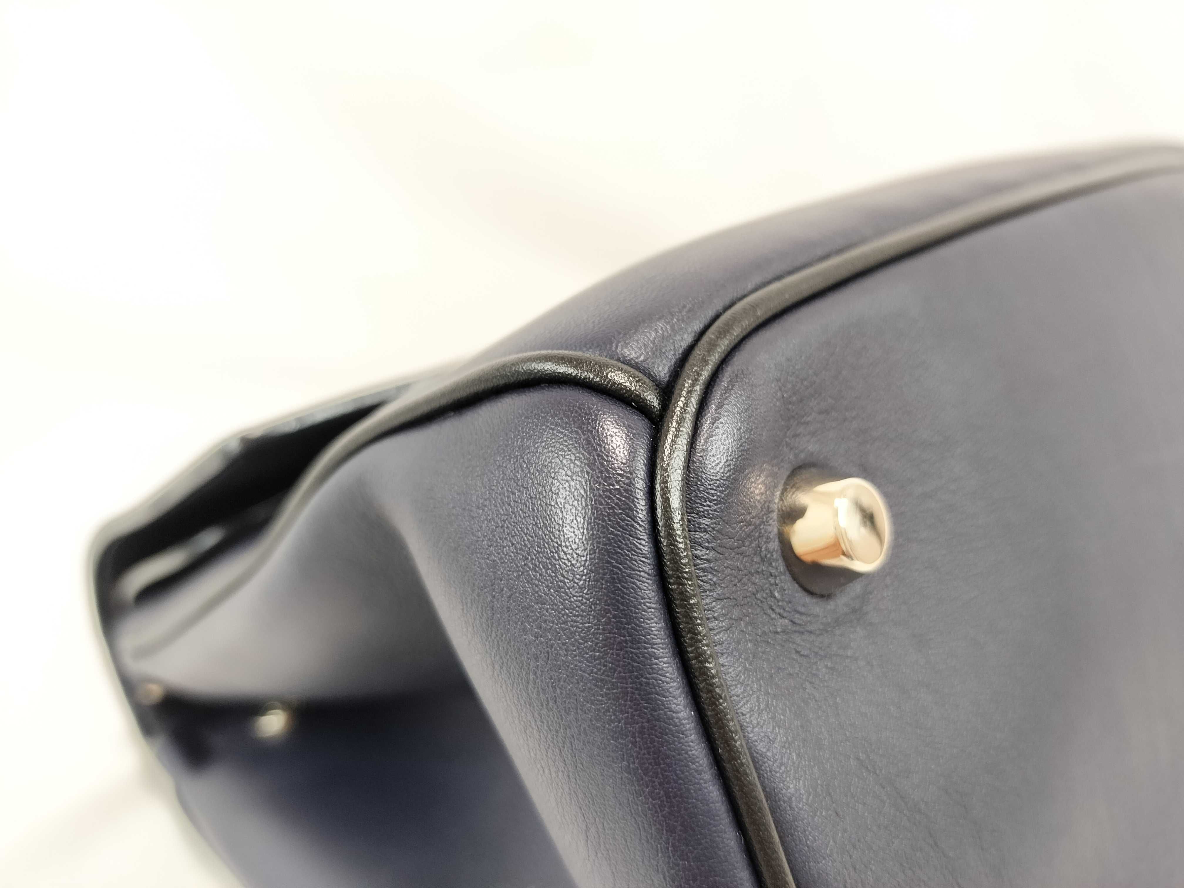 MY-Christian Be Leather 2-Way Handbag Navy - Grade B Handbag — view 6