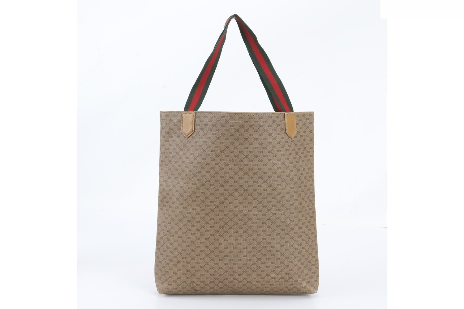 Micro GG Sherry Line Leather Tote Bag — view 3