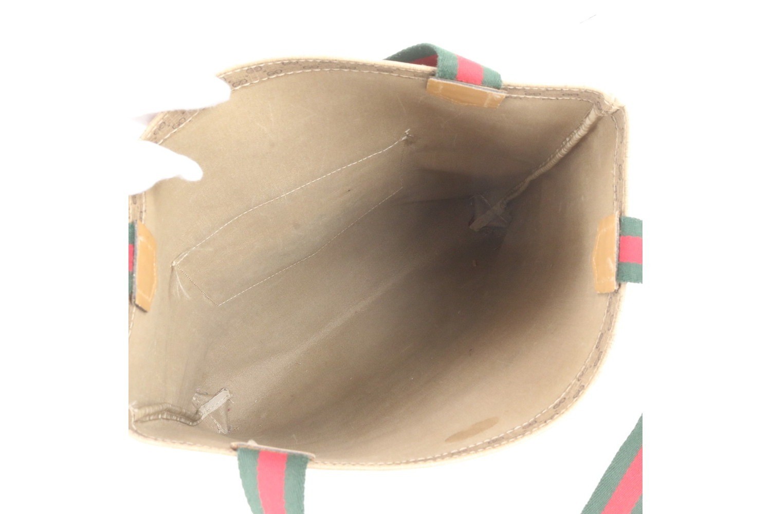 Micro GG Sherry Line Leather Tote Bag — view 7