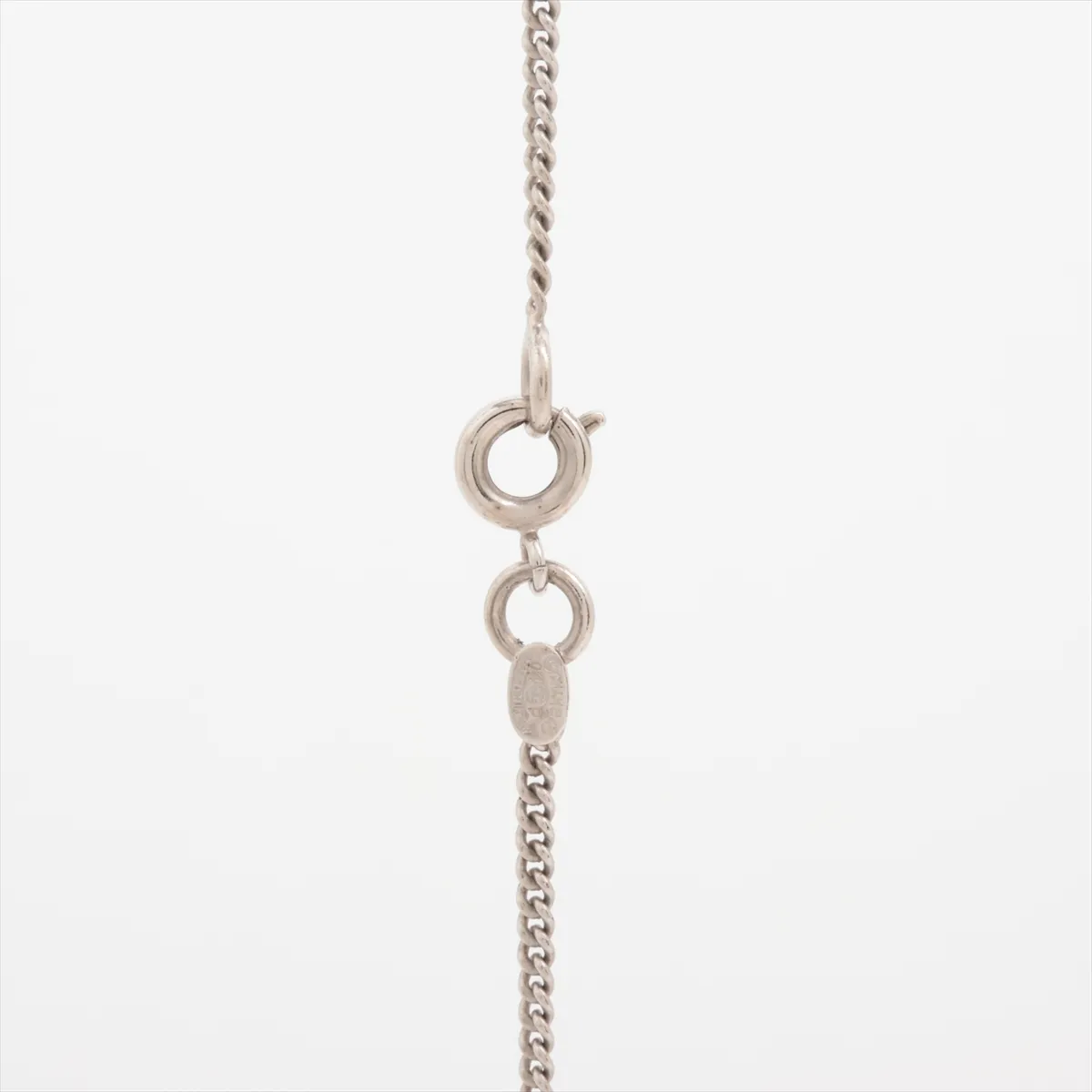 Cocomark 04P Necklace Metal x Resin Silver x Clear Thread — view 3