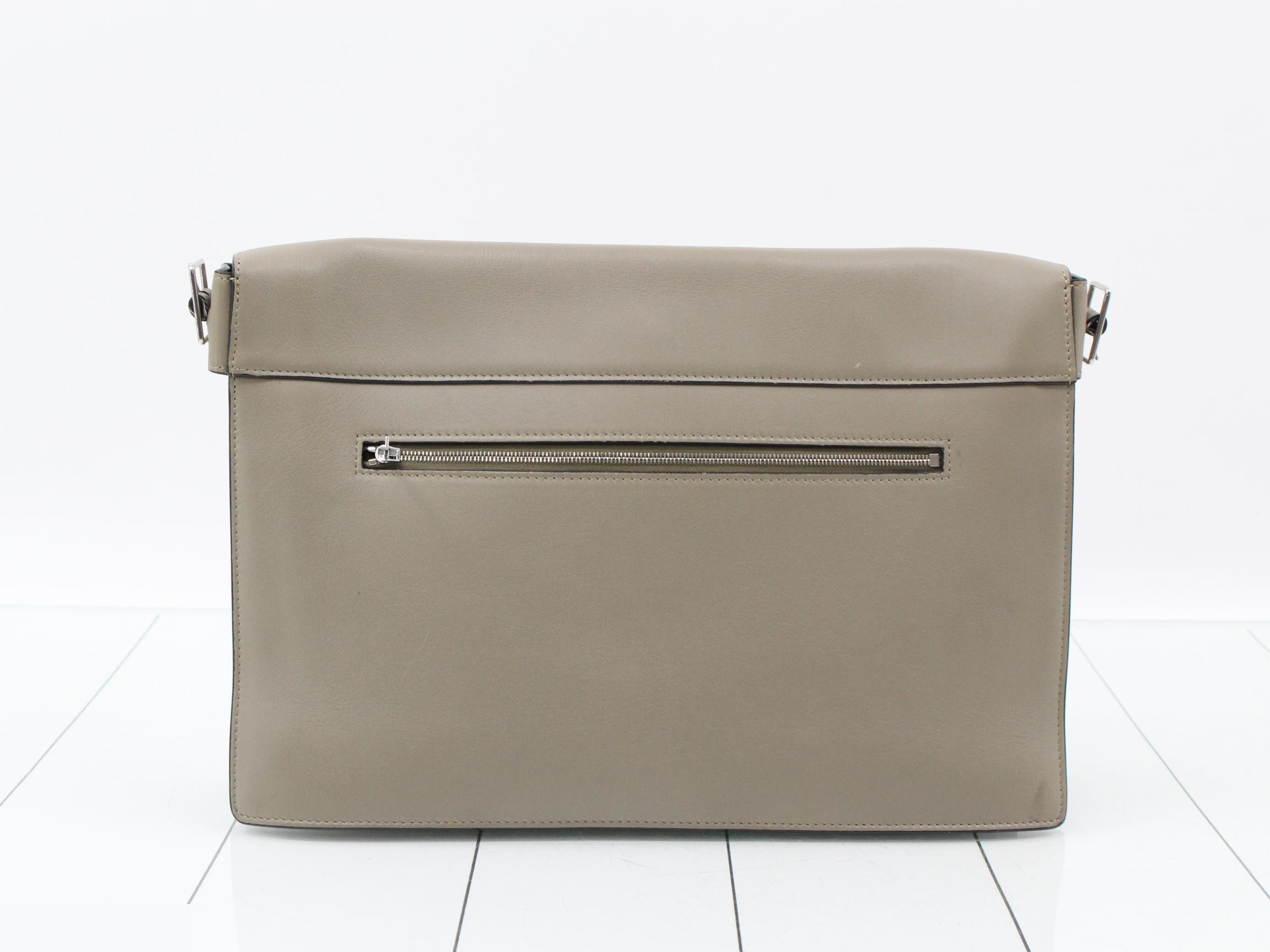 Leather and suede 2-way clutch bag — view 2