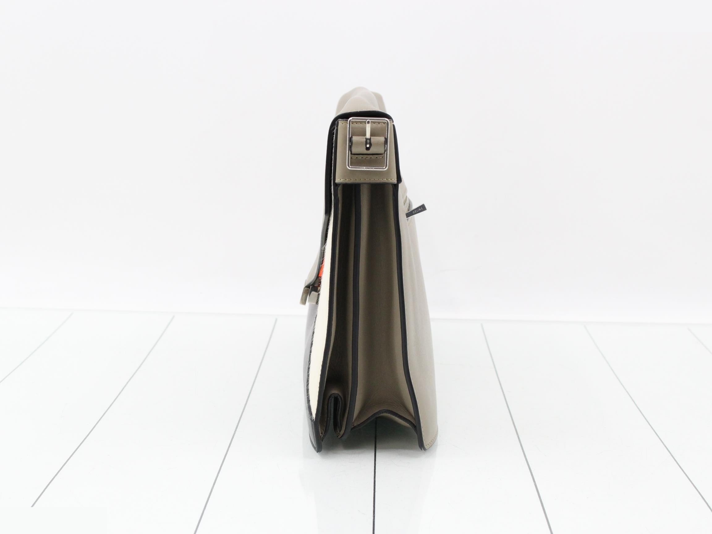 Leather and suede 2-way clutch bag — view 3