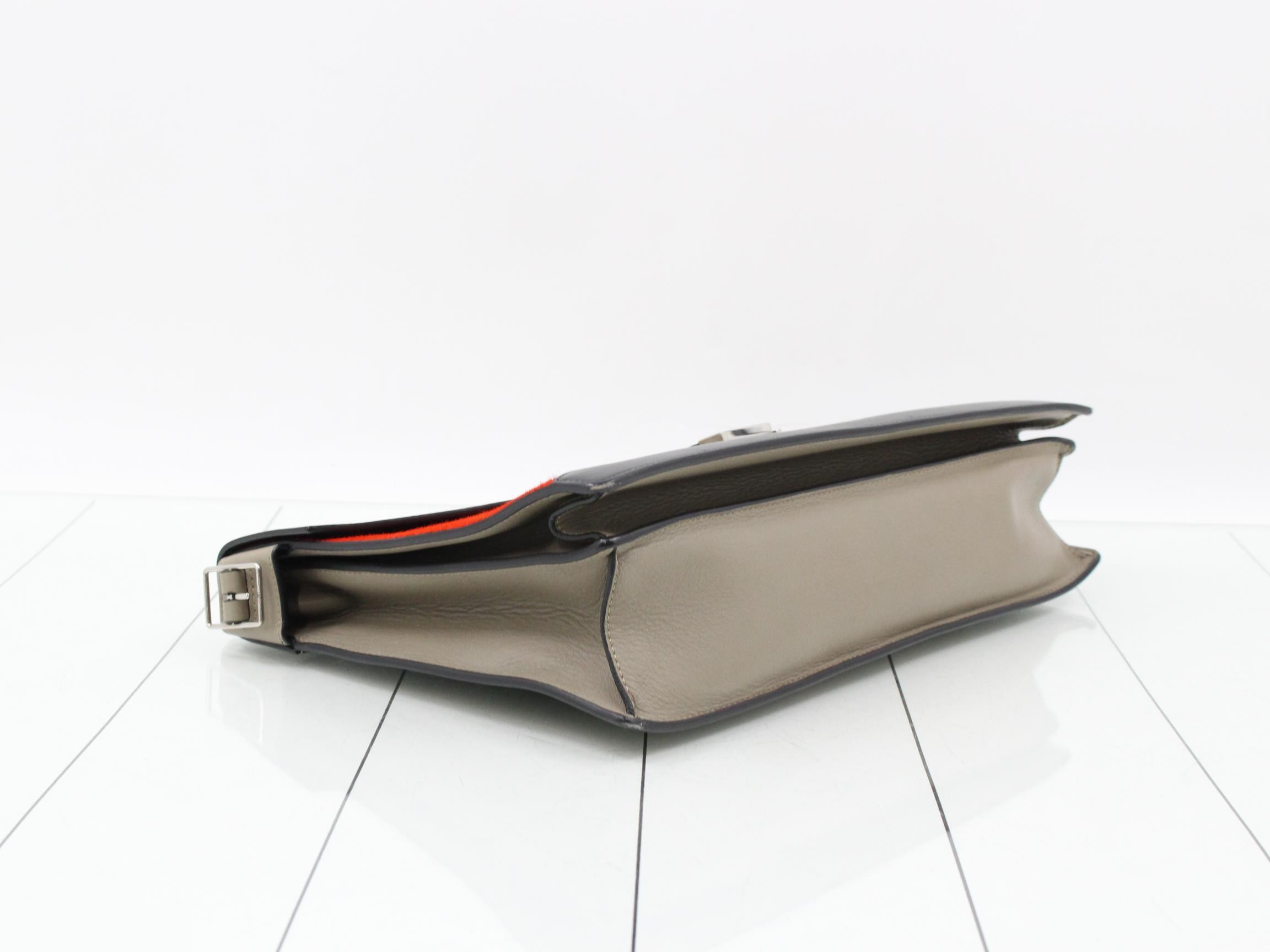Leather and suede 2-way clutch bag — view 5