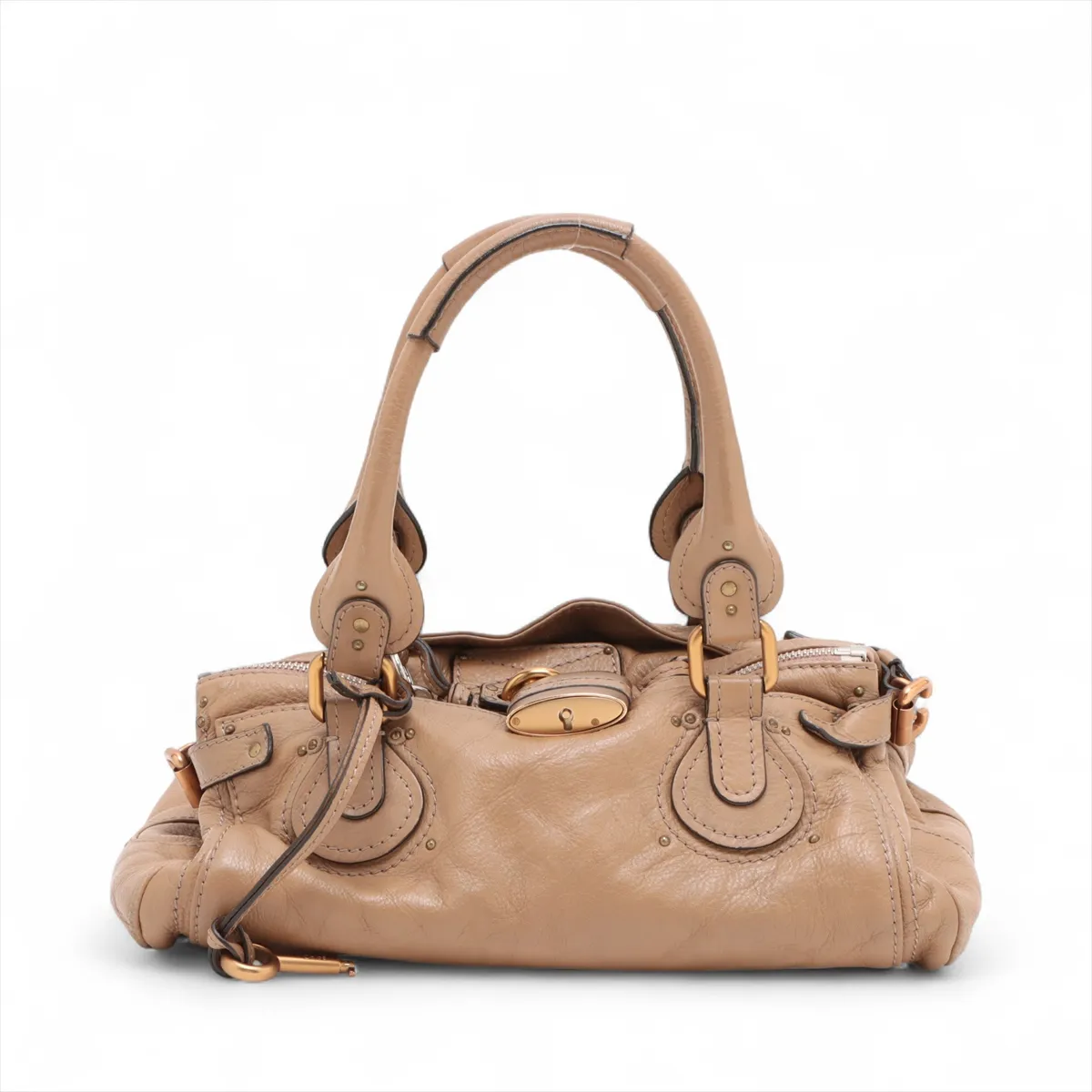 paddington leather handbag brown