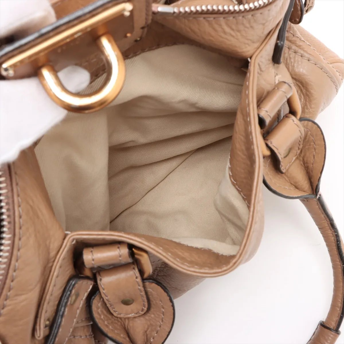 paddington leather handbag brown — view 9