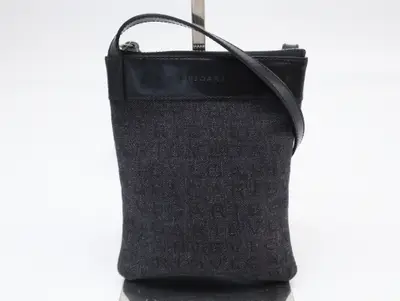 Logo Mania Line Denim Mini Shoulder Bag