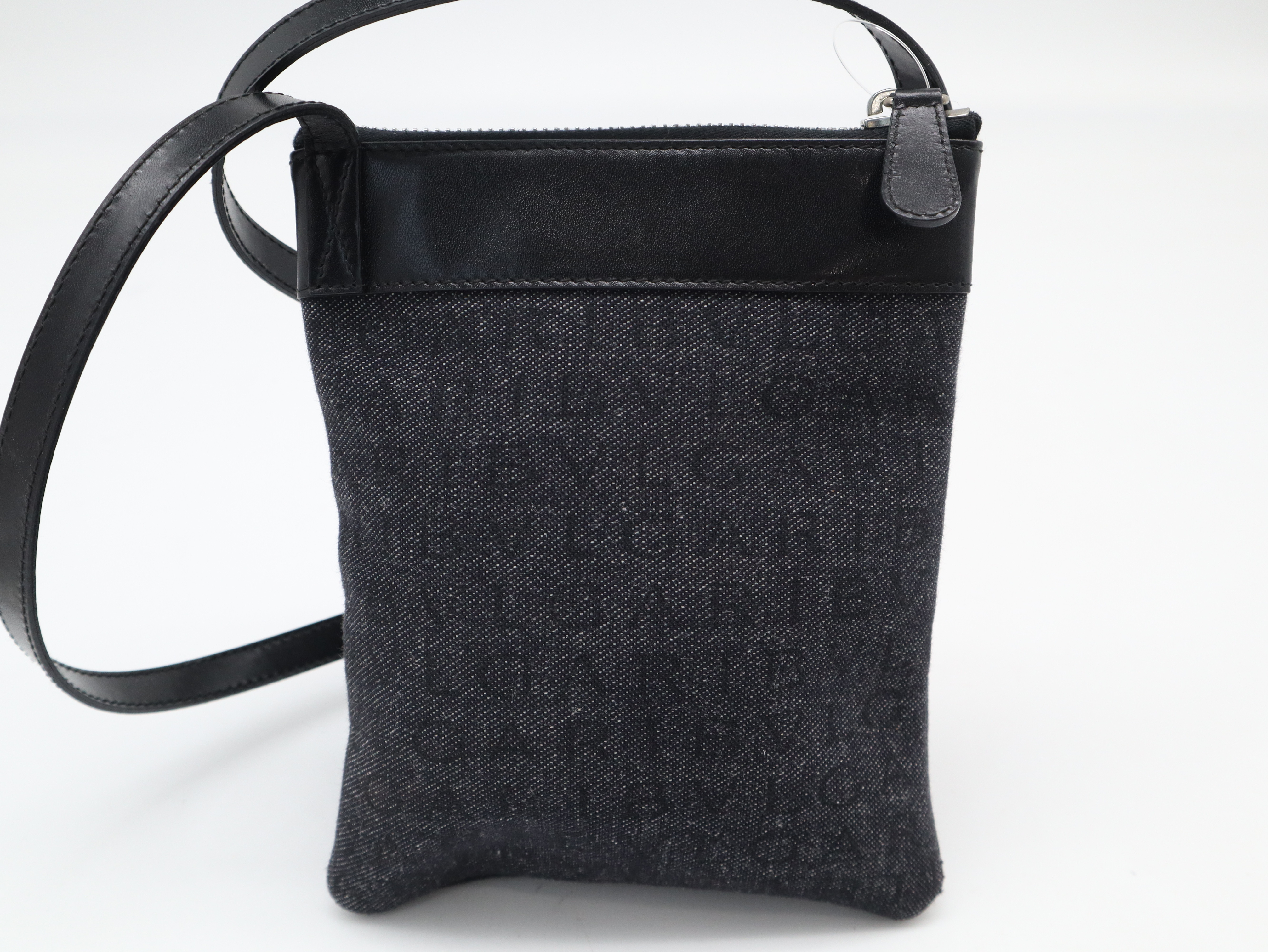 Logo Mania Line Denim Mini Shoulder Bag — view 2