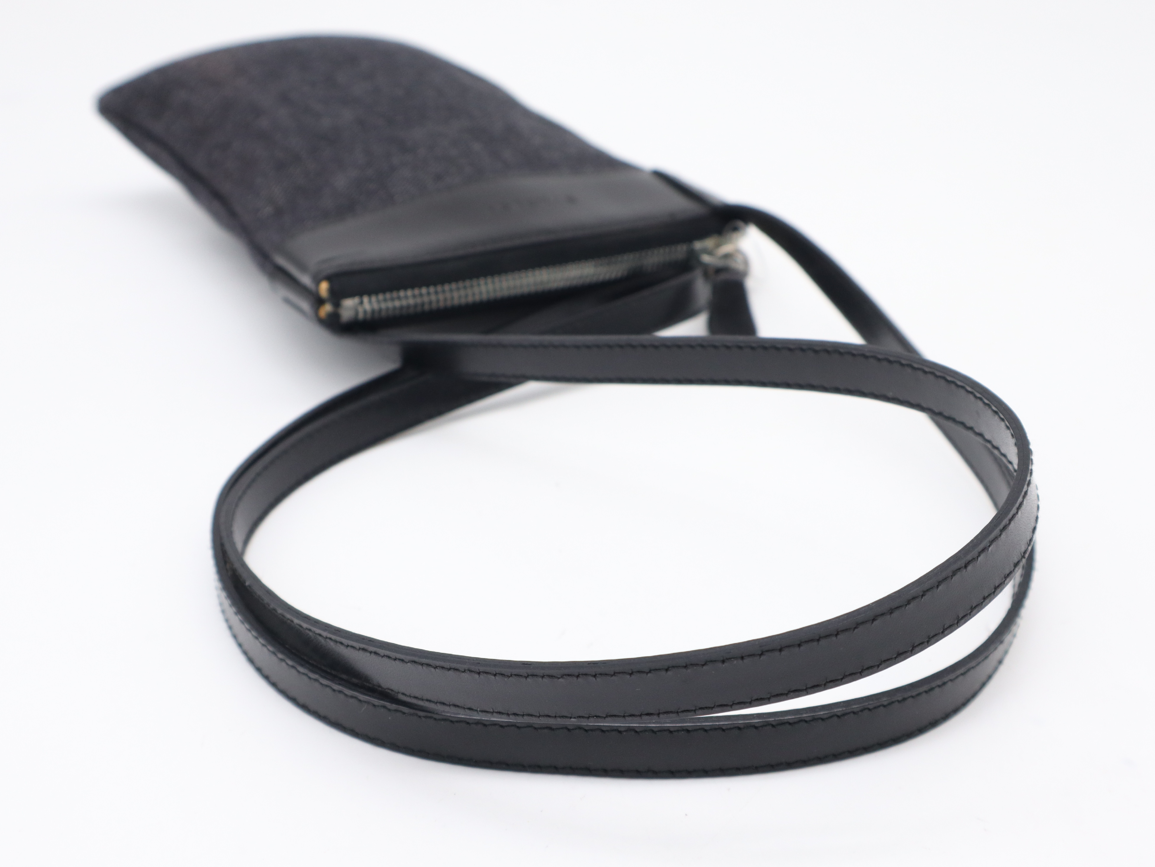 Logo Mania Line Denim Mini Shoulder Bag — view 6