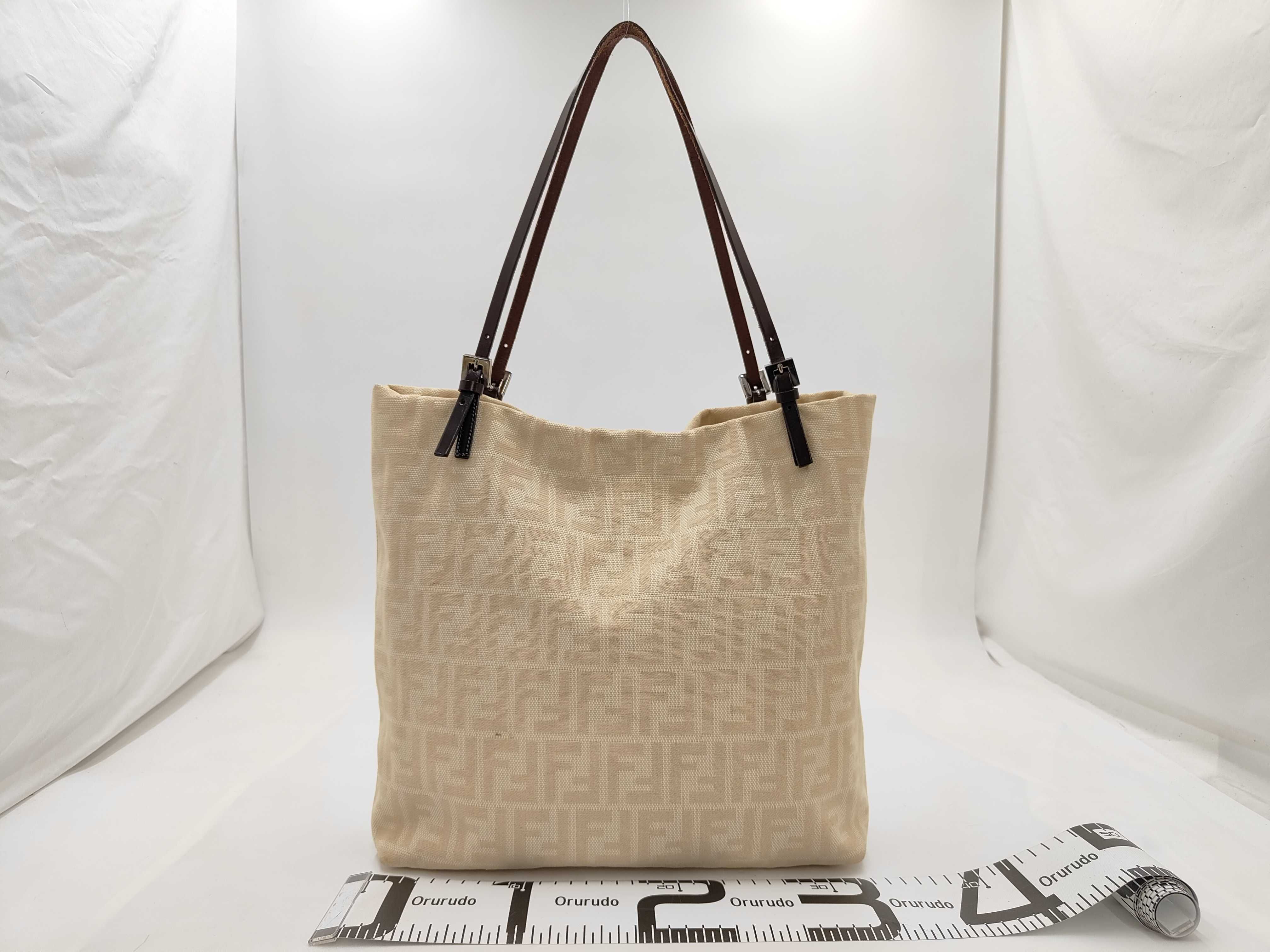 Zucca pattern beige tote bag — view 2