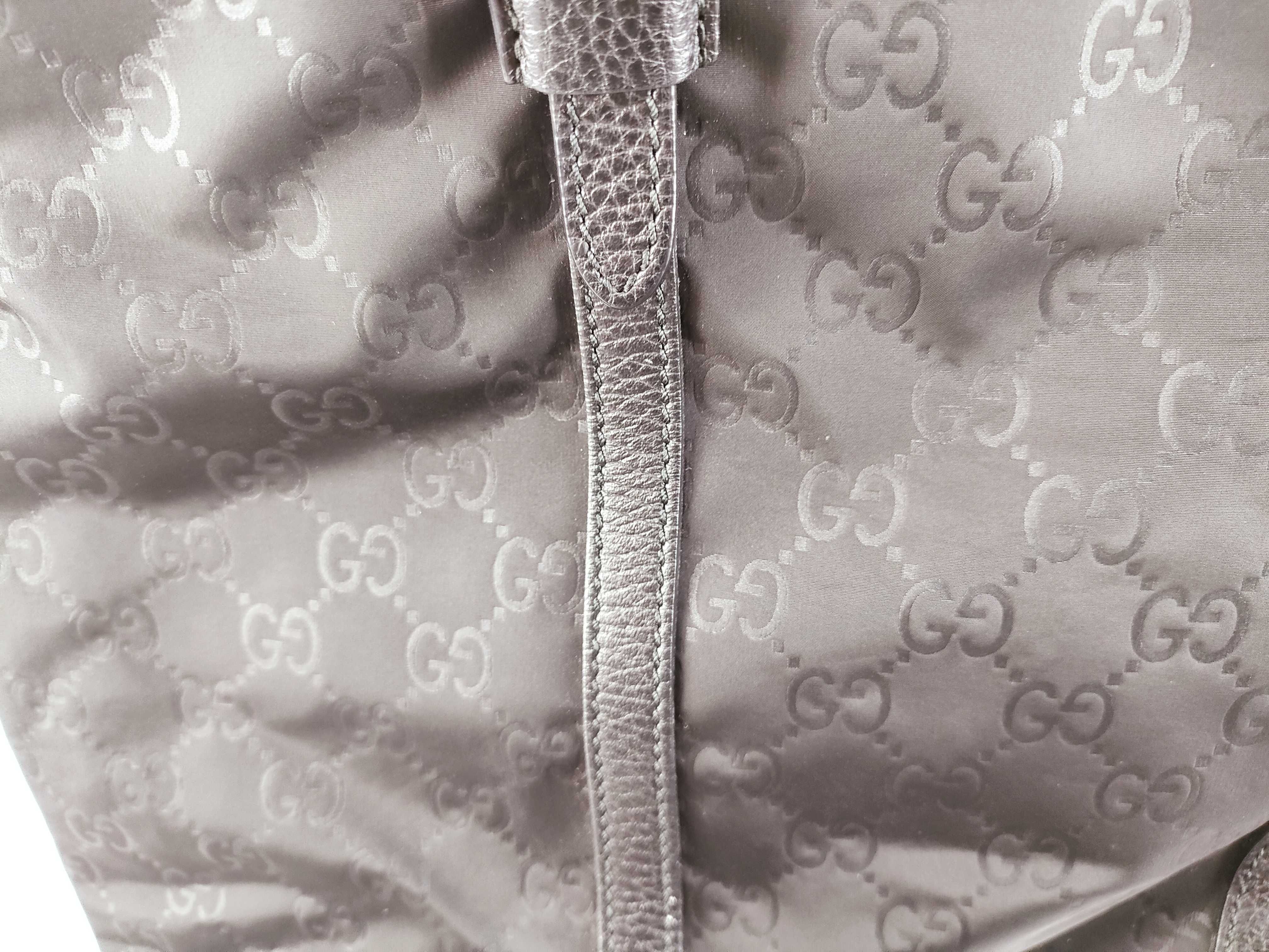 GG Nylon x Leather 2-Way Tote Bag, Black, 387067 Tote Bag — view 13