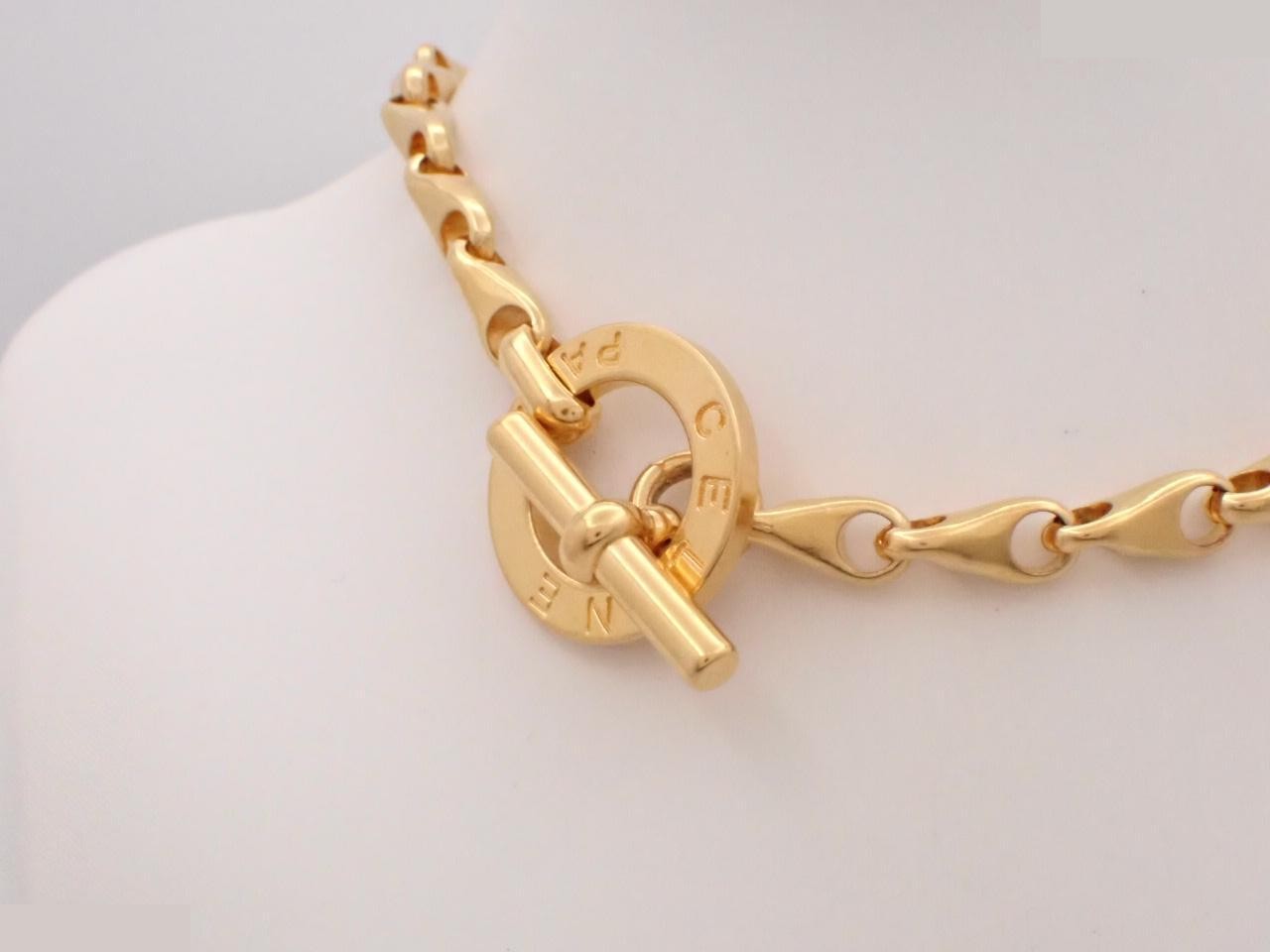 chain belt, gold color, approximately 90cm in length. — view 2