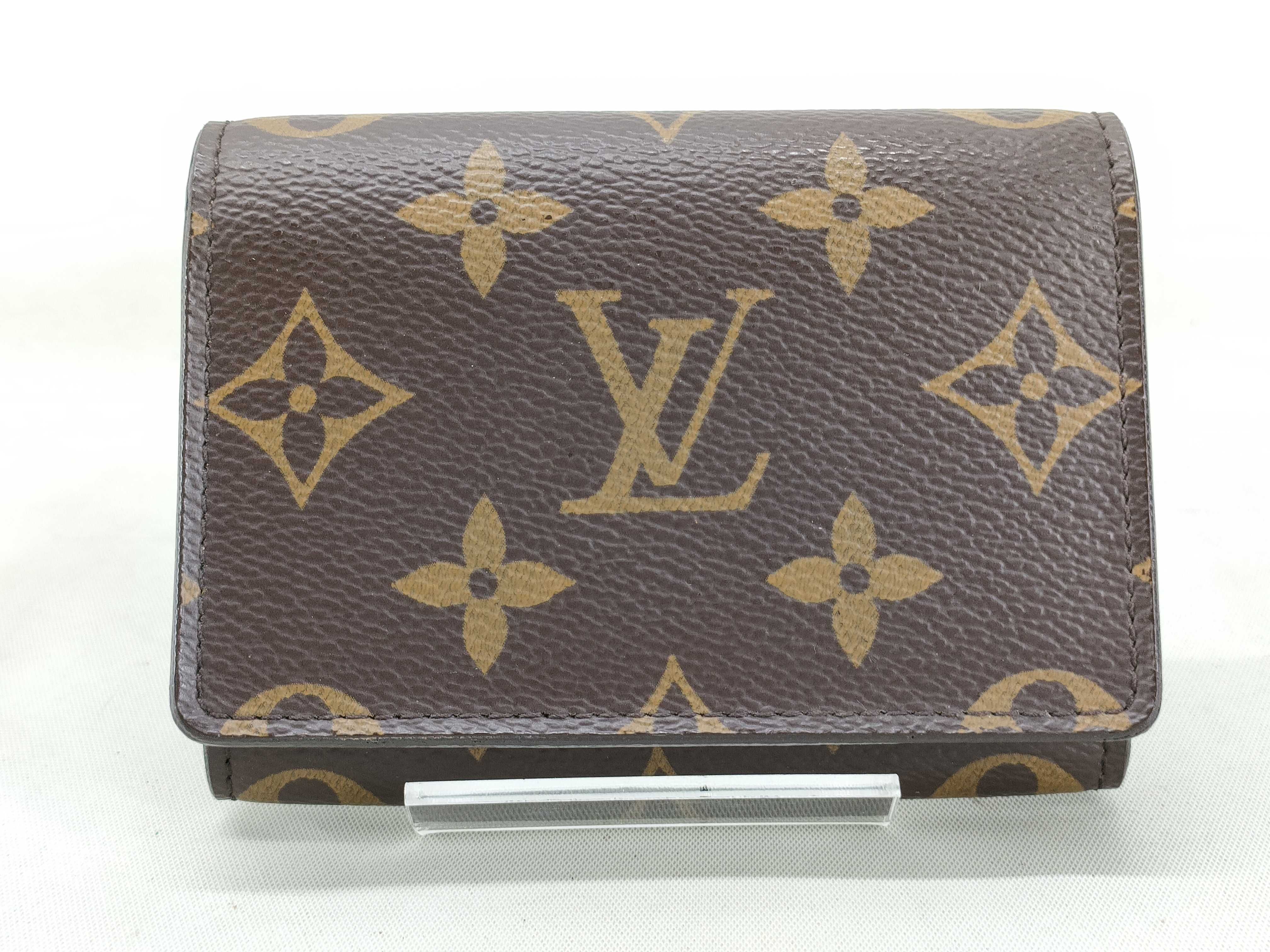 Monogram Coin Case Card Case
