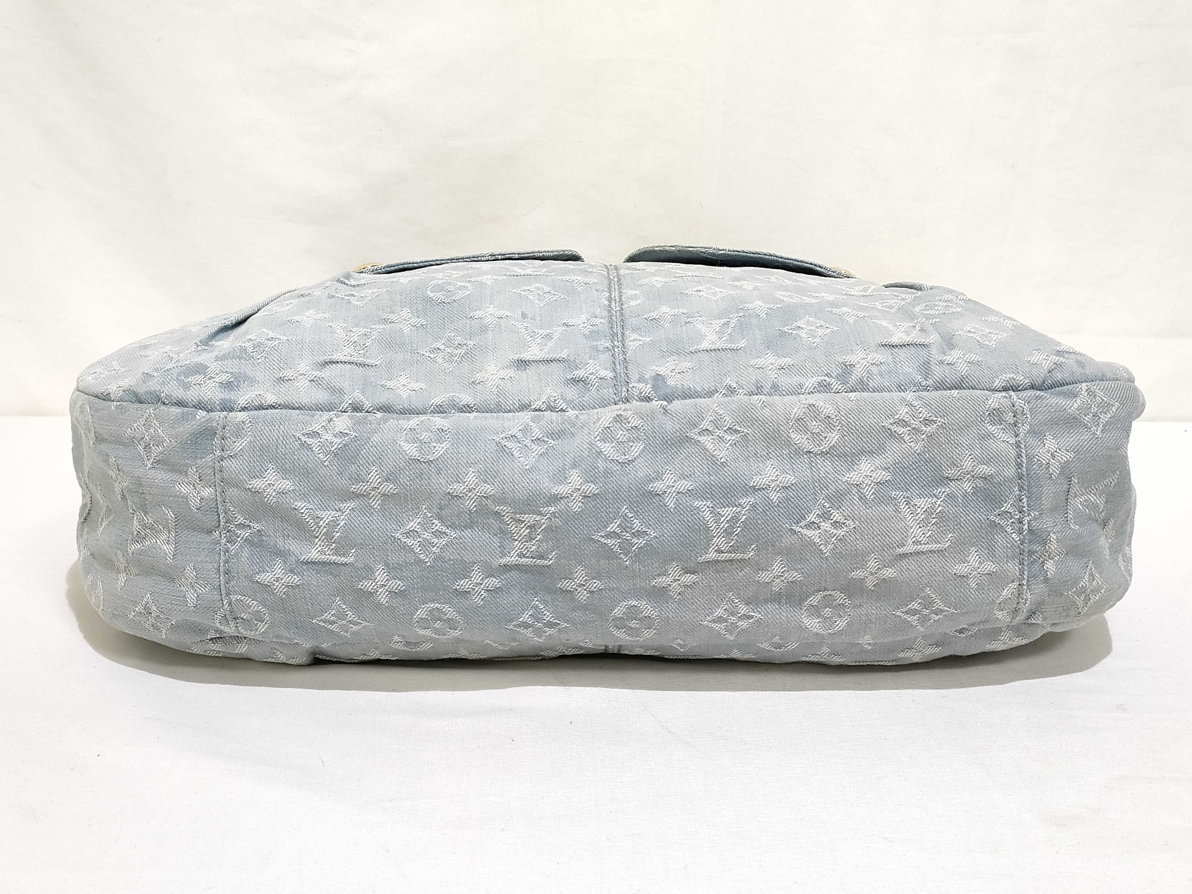 Monogram Denim Daily GM M40492 FO2101 Blue Shoulder Bag — view 7